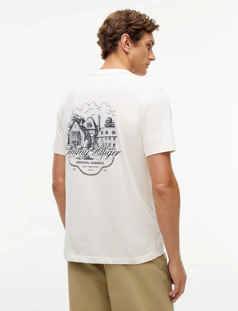 Tommy Hilfiger - SEASONAL GRAPHIC STORY TEE 2 - kurzärmelige t-shirts - ivory petal - 2