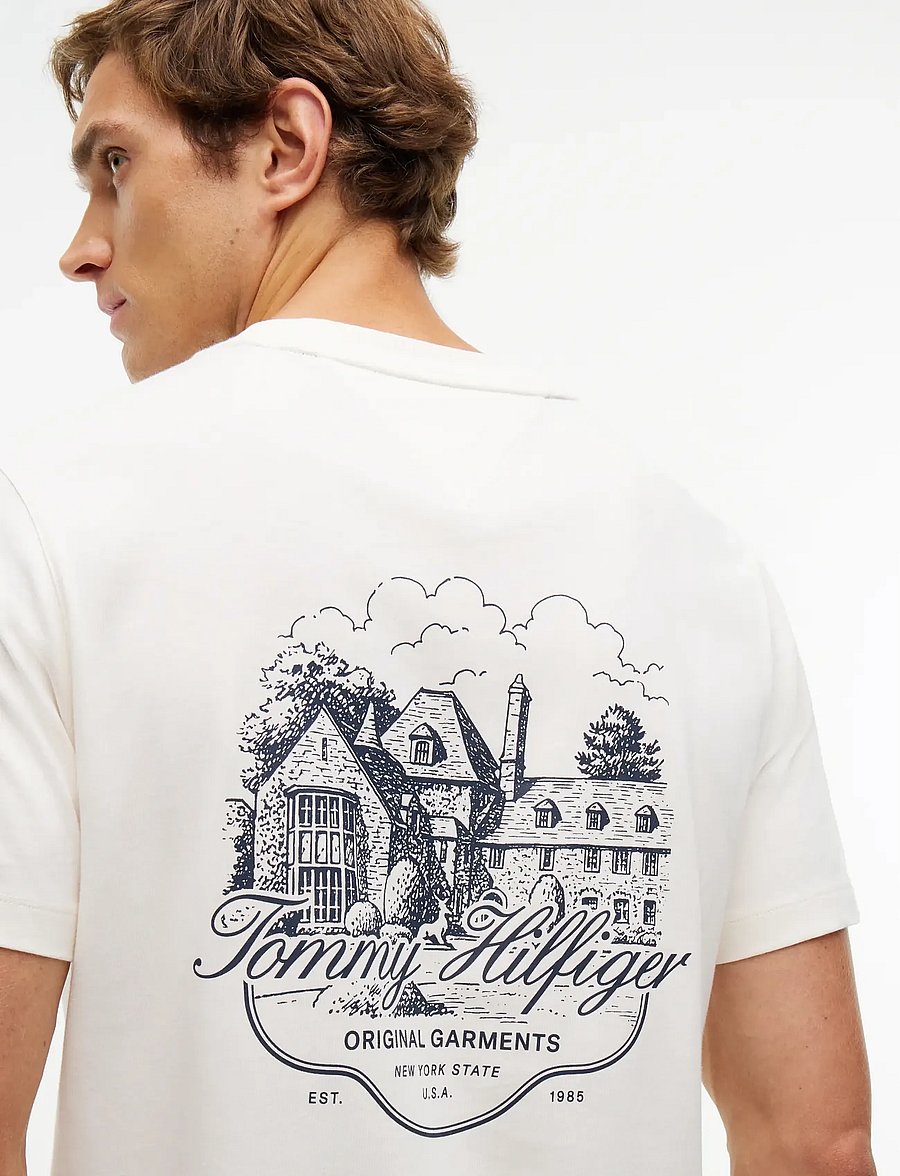 Tommy Hilfiger - SEASONAL GRAPHIC STORY TEE 2 - kurzärmelige t-shirts - ivory petal - 3