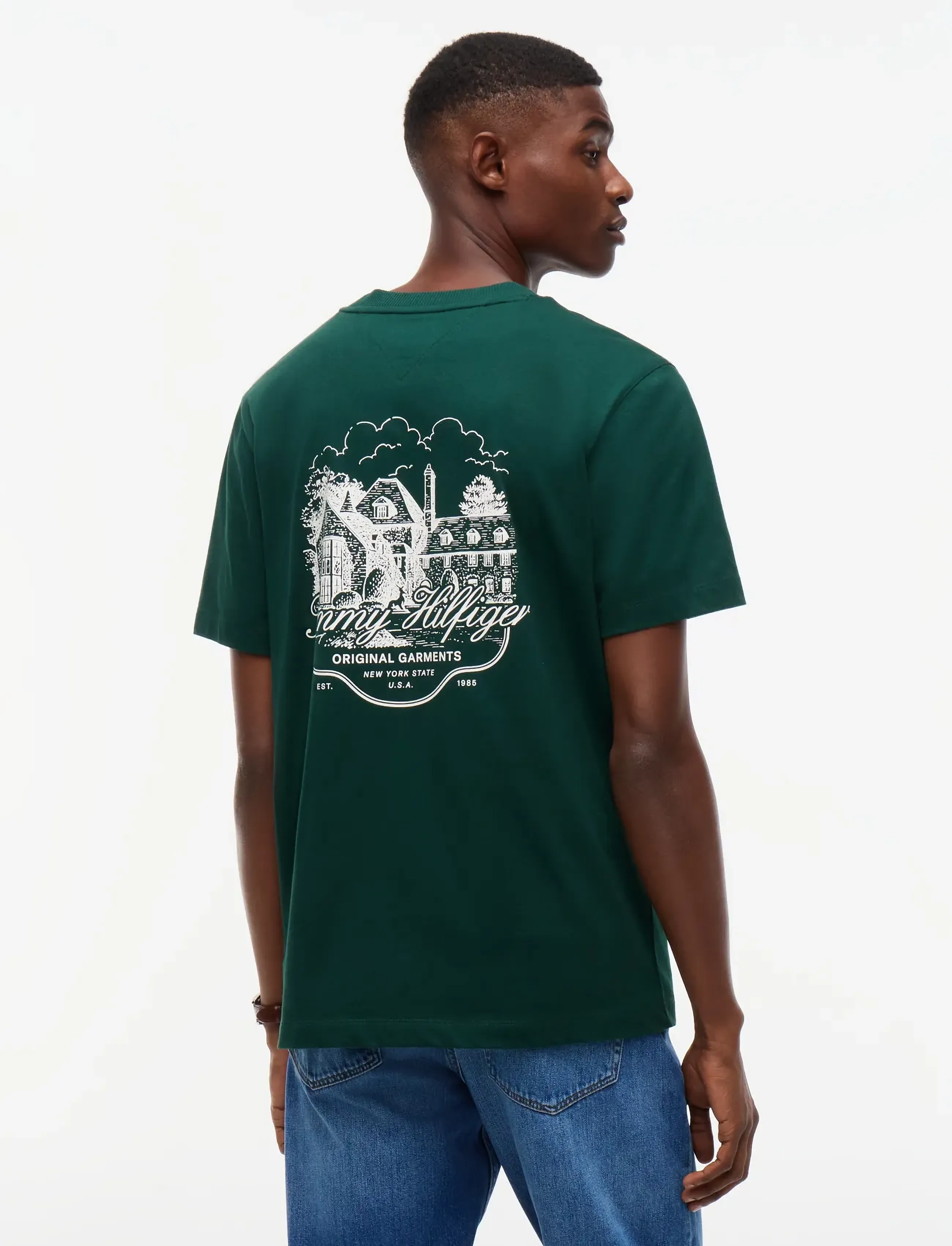 Tommy Hilfiger - SEASONAL GRAPHIC STORY TEE 2 - nocturnal green - 2