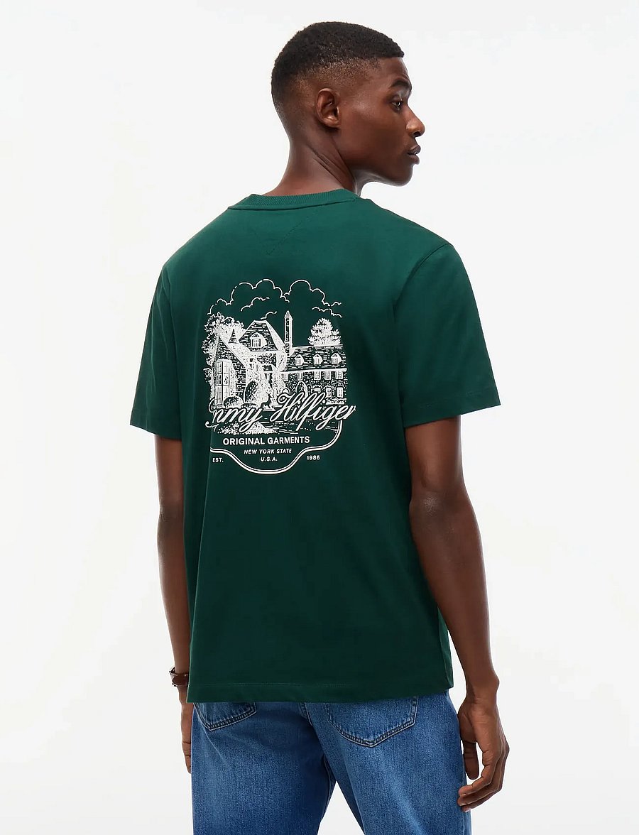 Tommy Hilfiger - SEASONAL GRAPHIC STORY TEE 2 - nocturnal green - 2