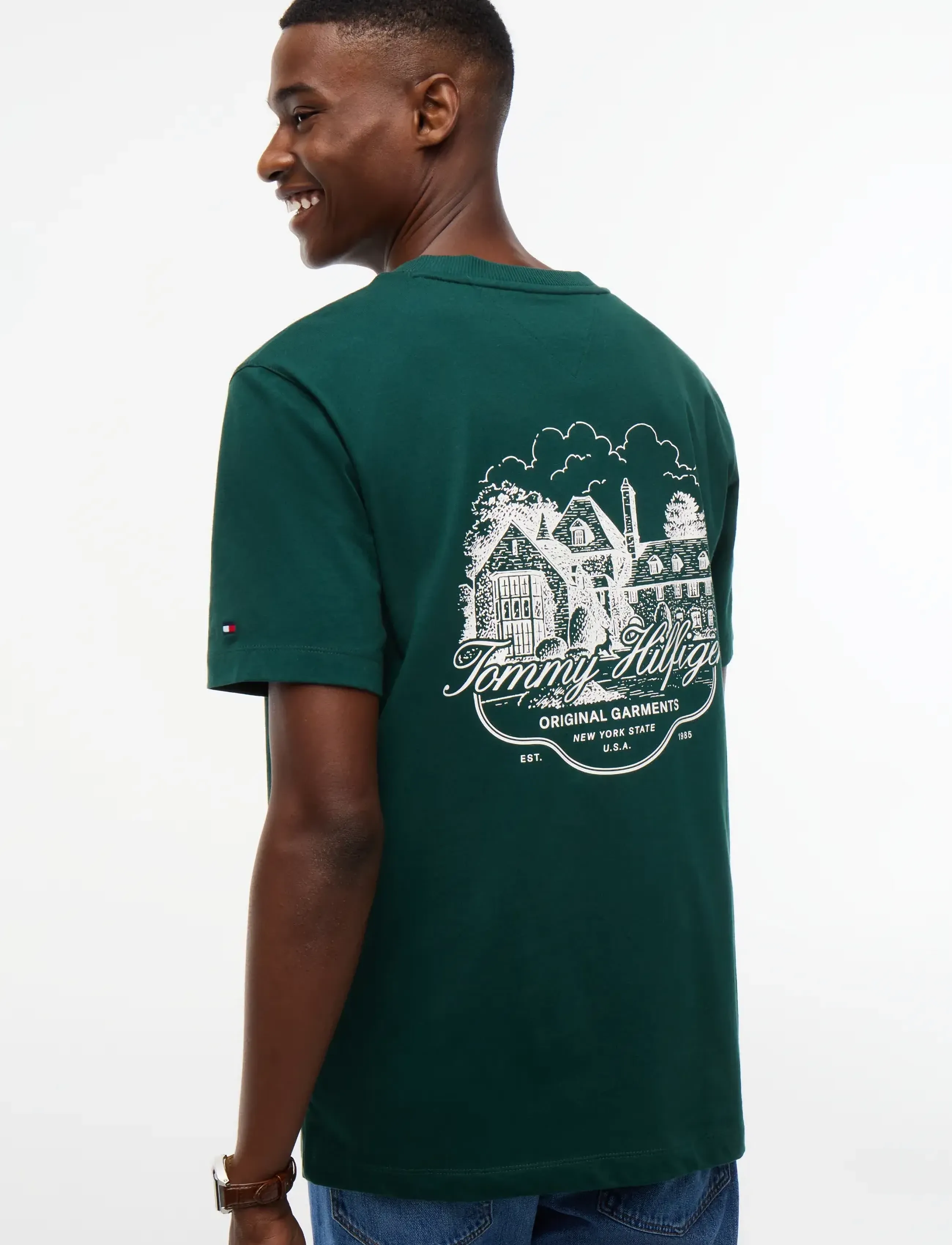 Tommy Hilfiger - SEASONAL GRAPHIC STORY TEE 2 - nocturnal green - 3