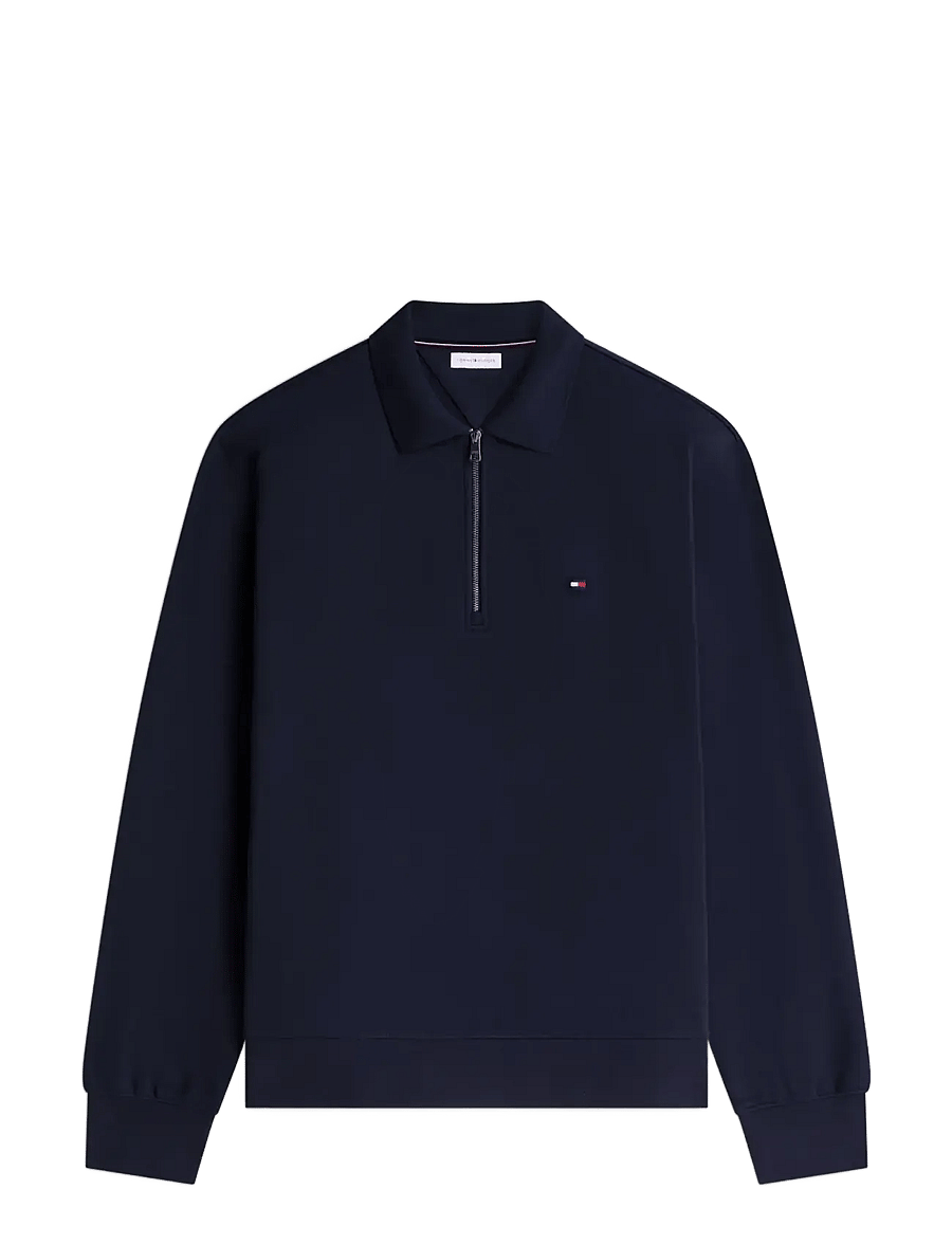 Tommy Hilfiger - ESSENTIAL TERRY ZIP RUGBY - langärmelig - navy blue - 1
