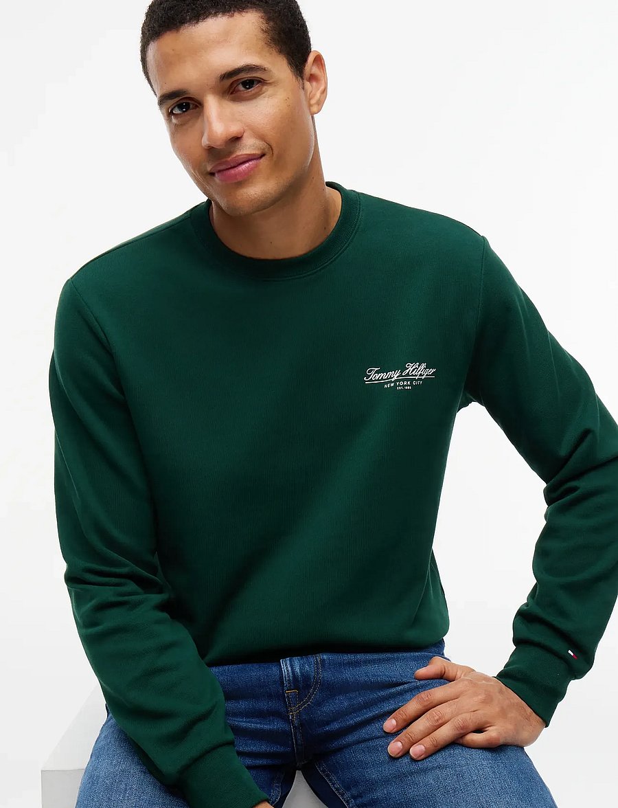 Tommy Hilfiger - BRAND LOVE SCRIPT SWEATSHIRT - sweatshirts - nocturnal green - 3