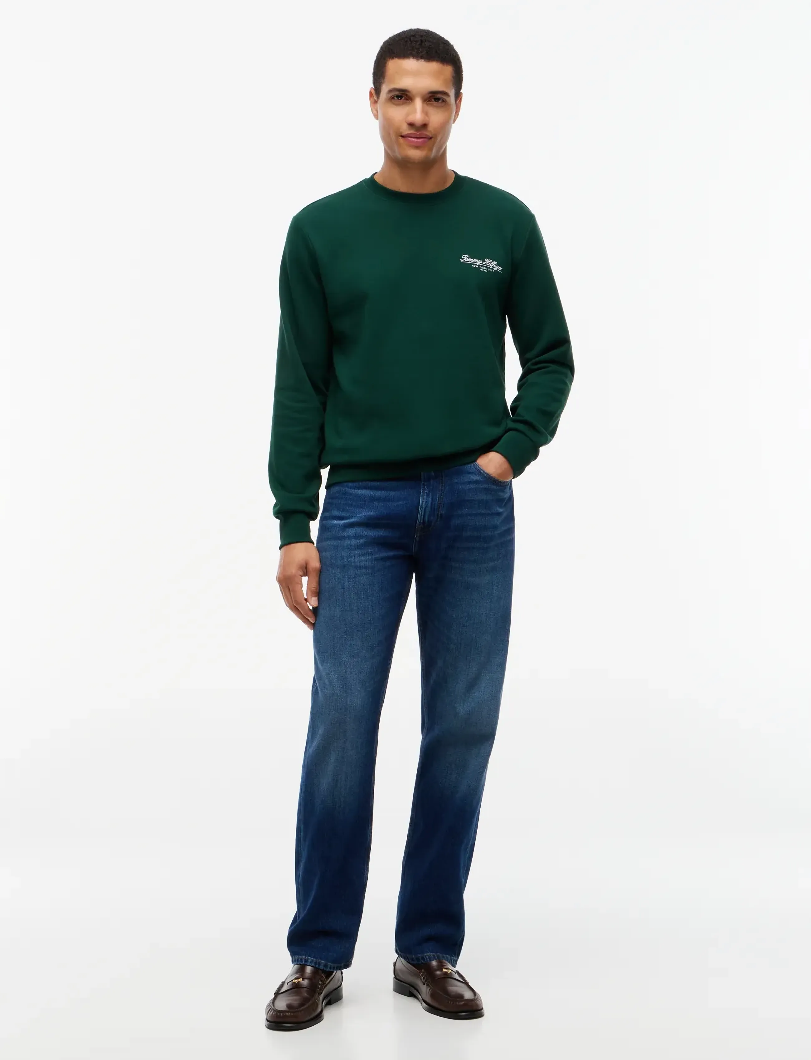 Tommy Hilfiger - BRAND LOVE SCRIPT SWEATSHIRT - sweatshirts - nocturnal green - 4