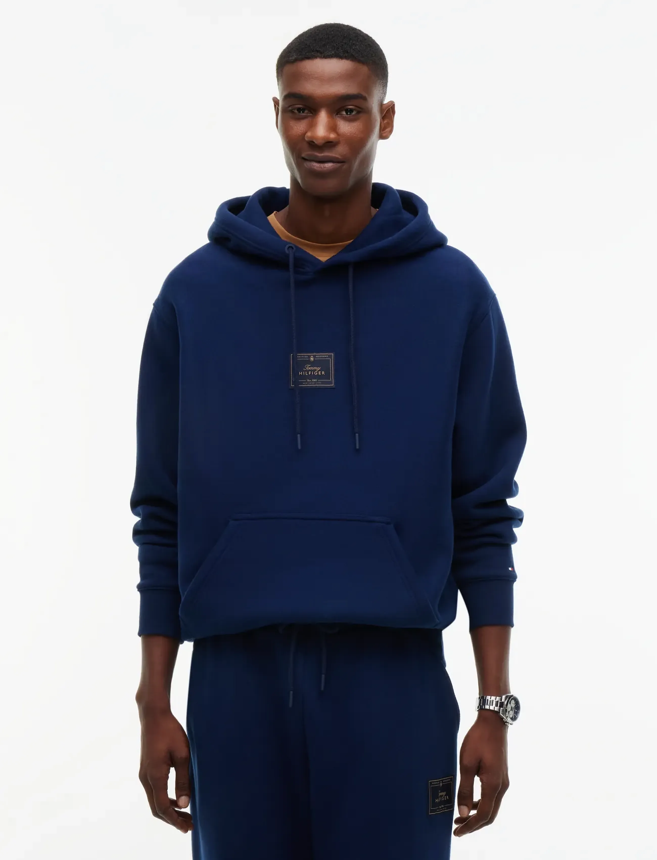 Tommy Hilfiger SEASONAL GRAPHIC BADGE HOODIE - Sweatshirts & Hoodies - CARBON NAVY / navy