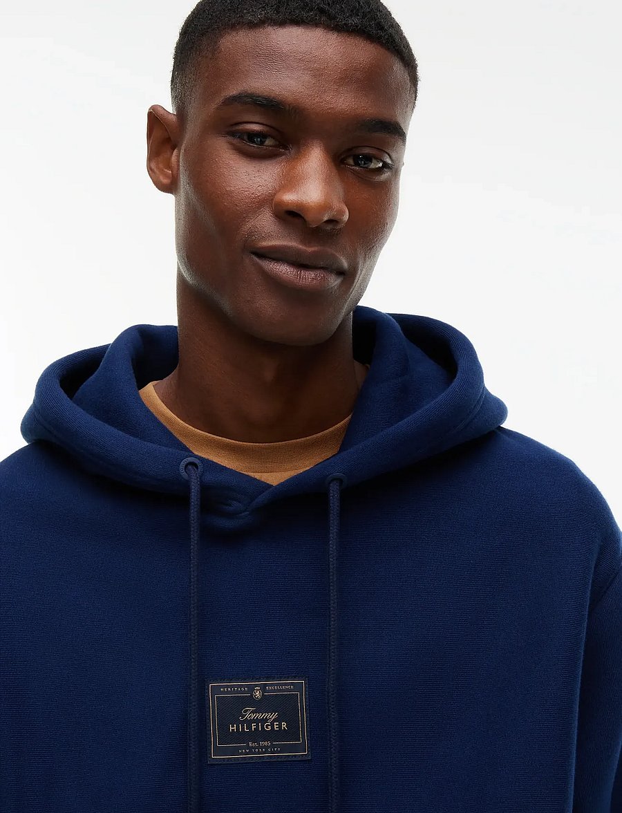 Tommy Hilfiger - SEASONAL GRAPHIC BADGE HOODIE - carbon navy - 3
