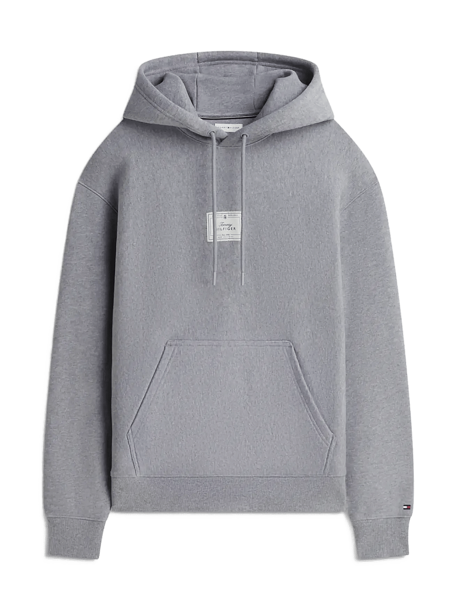 Tommy Hilfiger - SEASONAL GRAPHIC BADGE HOODIE - kapuzenpullover - medium grey heather - 1