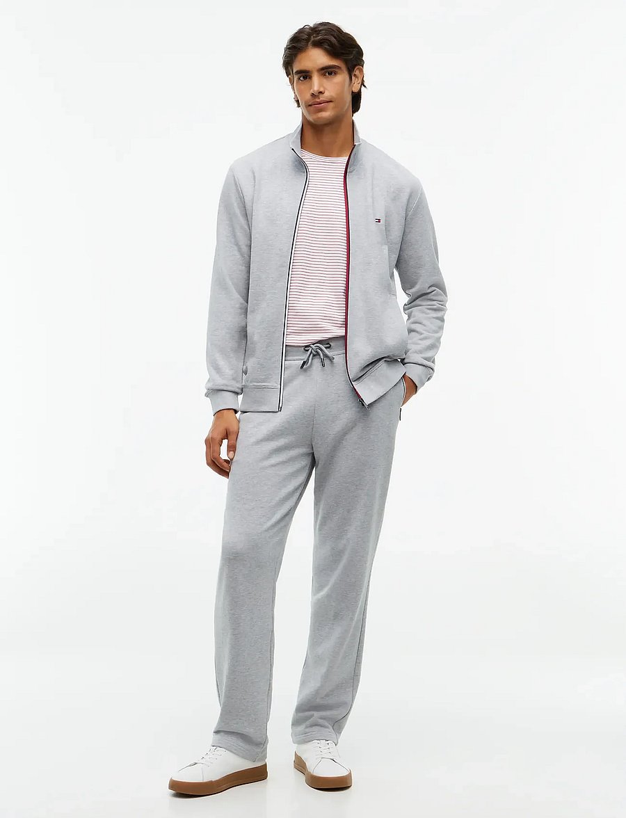 Tommy Hilfiger - RWB TIPPING TRACK JACKET - sweatshirts - light grey heather - 4