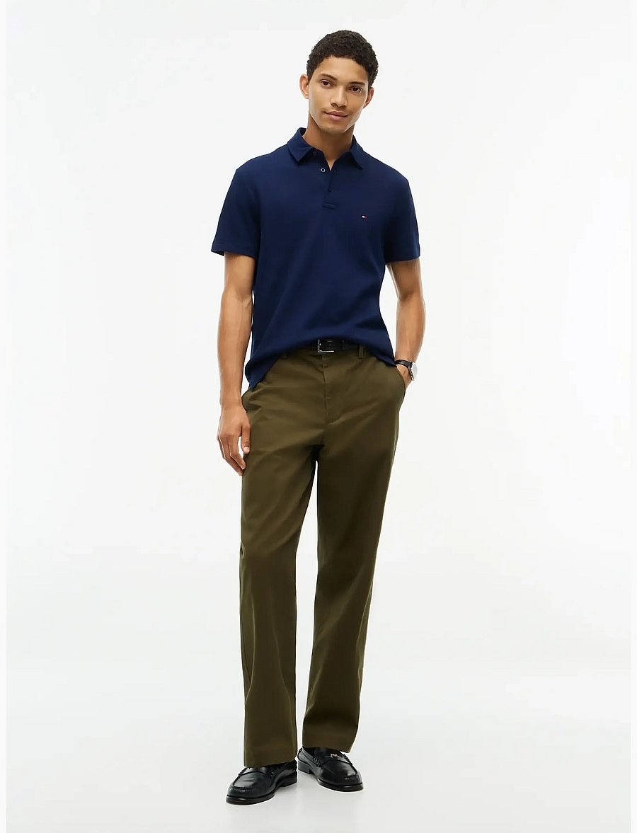 Tommy Hilfiger - S/S WAFFLE POLO - kortärmade pikéer - carbon navy - 4