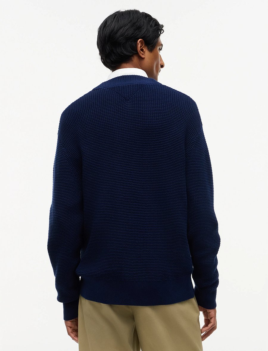 Tommy Hilfiger - WAFFLE STRUCTURE CARDIGAN - strickjacken - carbon navy - 2