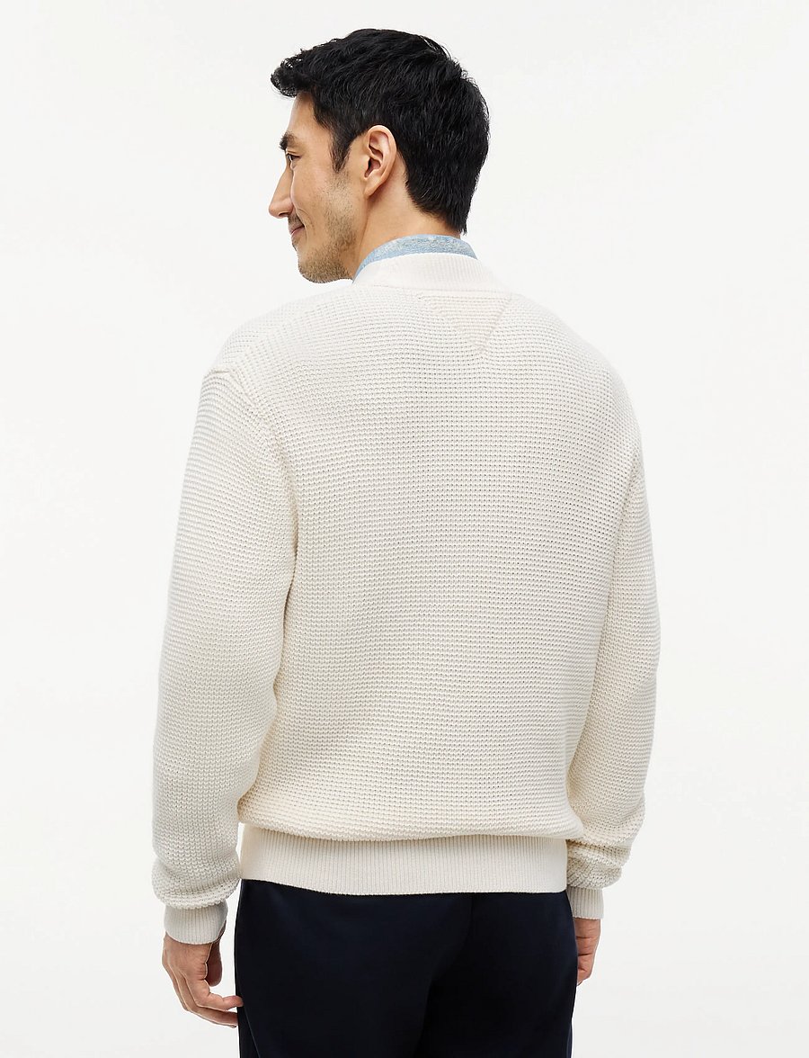 Tommy Hilfiger - WAFFLE STRUCTURE CARDIGAN - koftor - ivory petal - 2