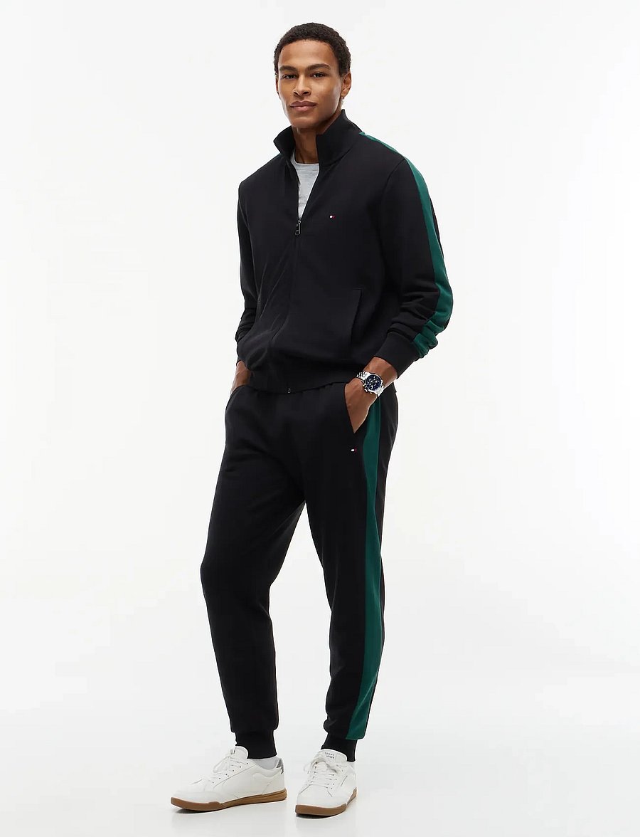 Tommy Hilfiger - ESS COLORBLOCK TRACKSUIT - trainingsanzüge - black - 0