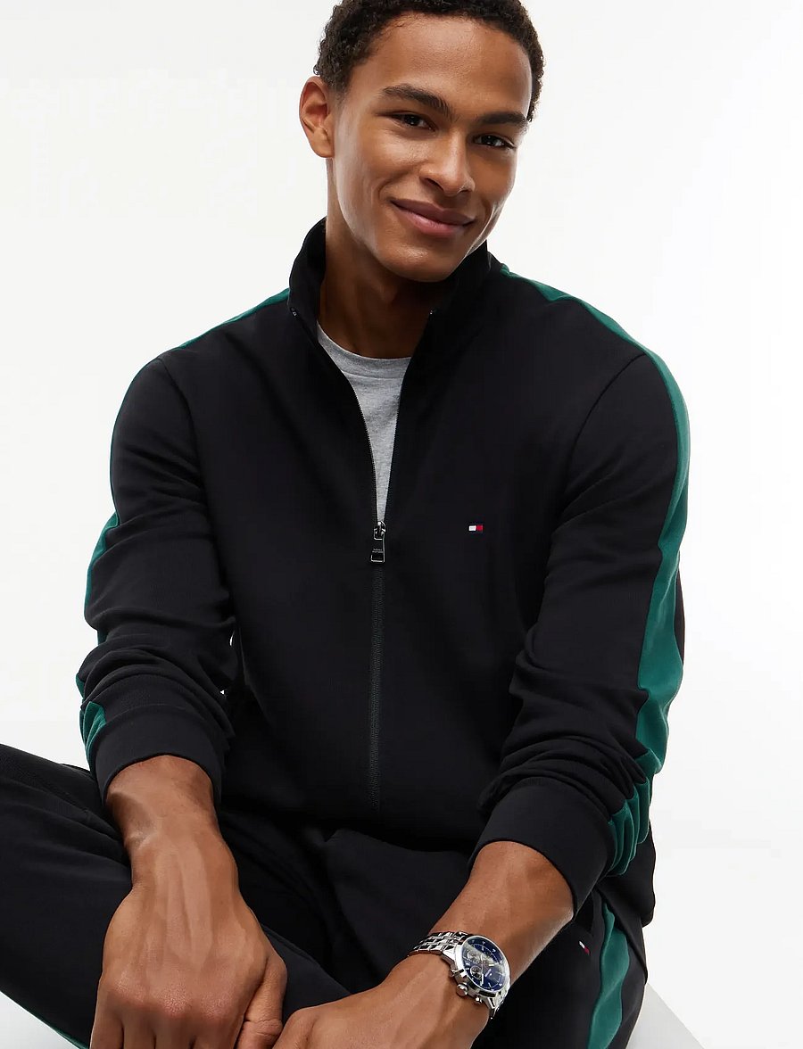 Tommy Hilfiger - ESS COLORBLOCK TRACKSUIT - trainingsanzüge - black - 2