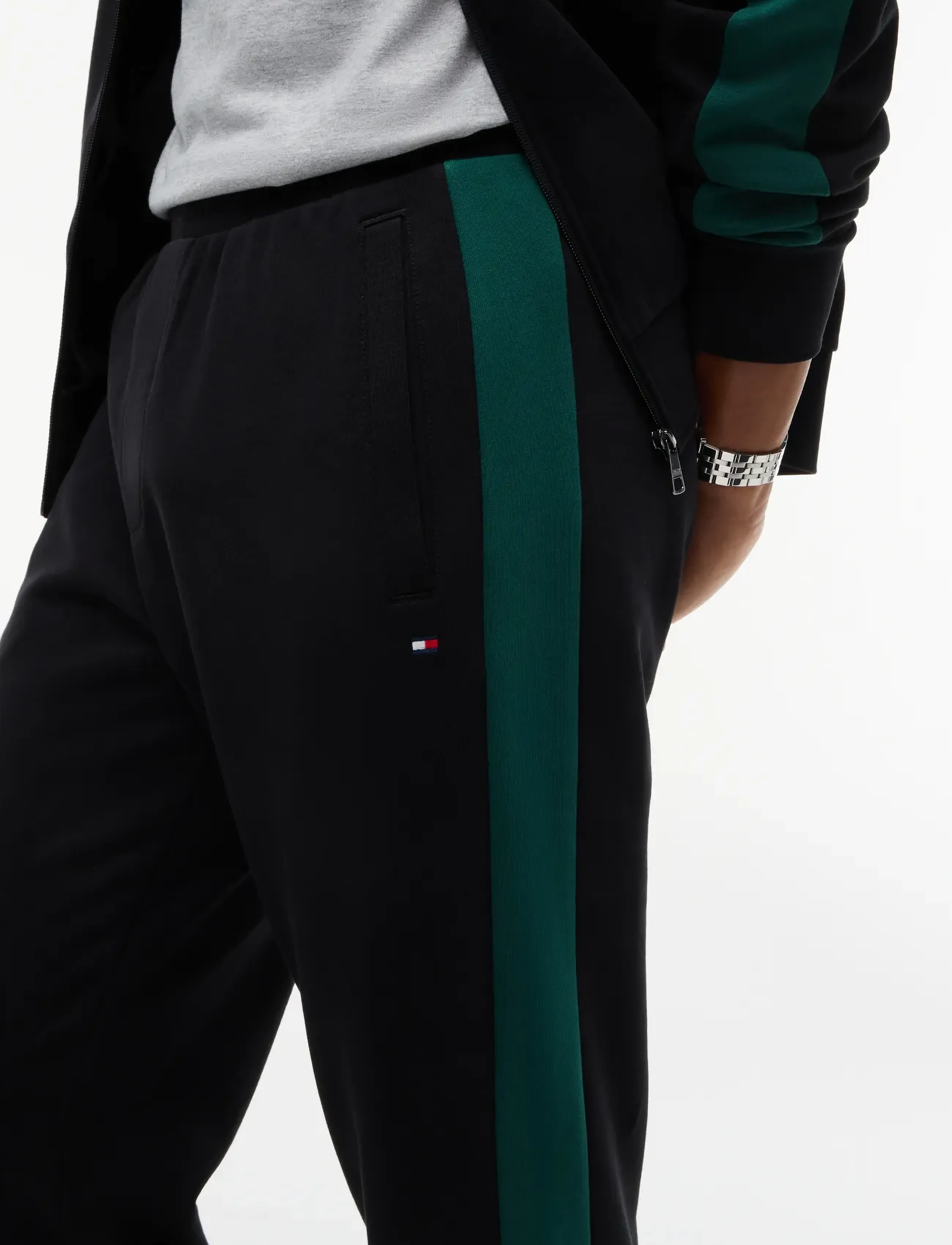 Tommy Hilfiger - ESS COLORBLOCK TRACKSUIT - trainingsanzüge - black - 3