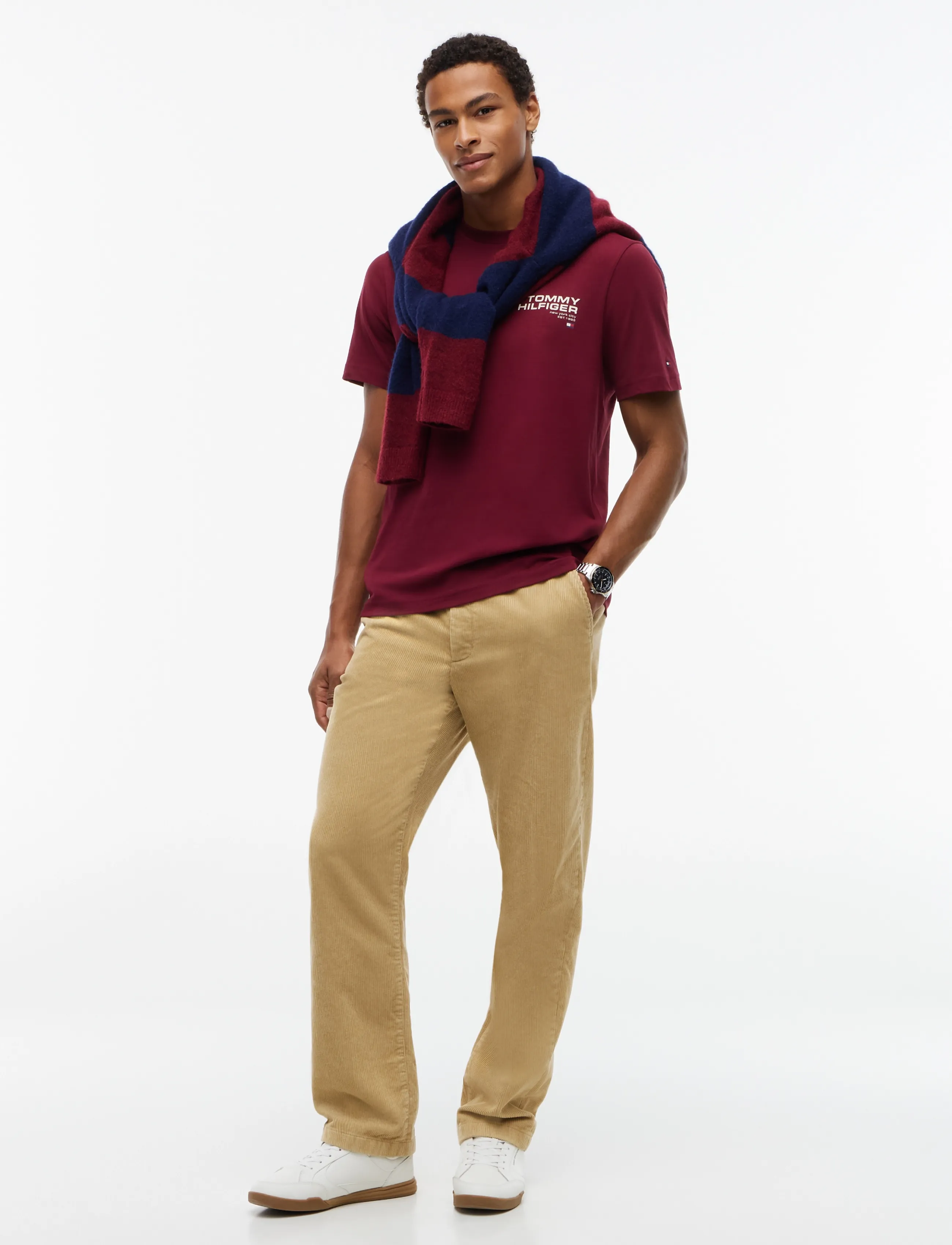 Tommy Hilfiger - NY BACK FLAG GRAPHIC TEE - burgundy - 2