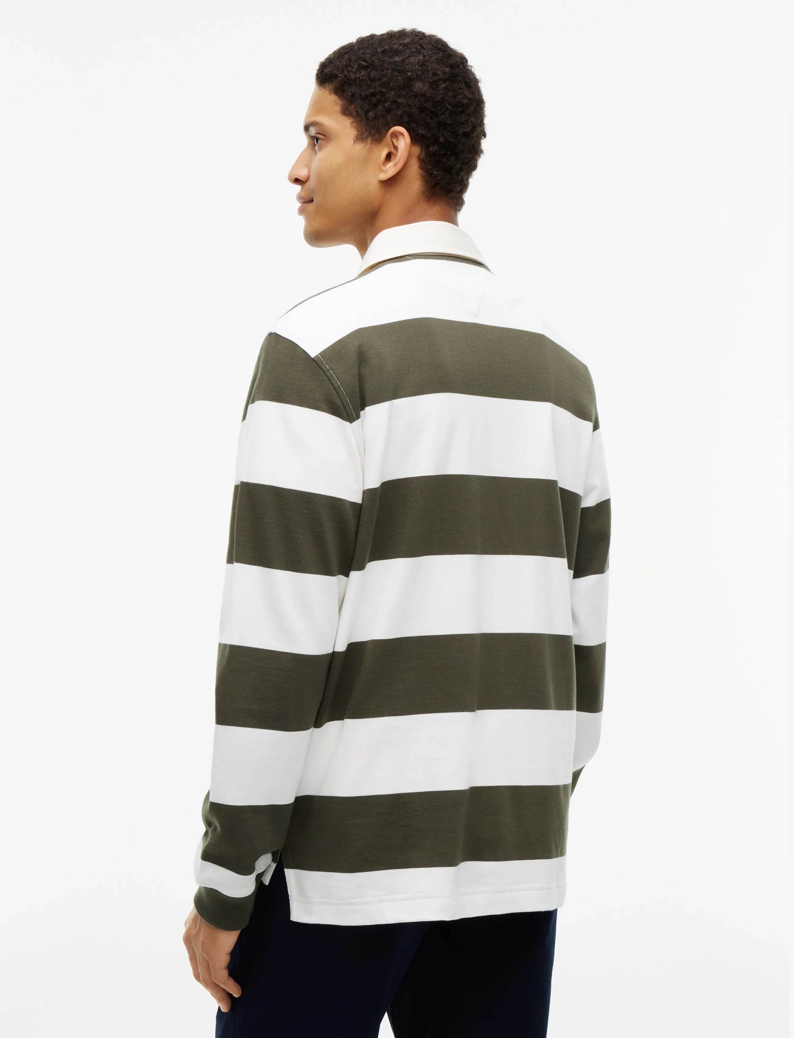 Tommy Hilfiger - ESSENTIAL STRIPE RUGBY - huntsman green  ivory petal - 2