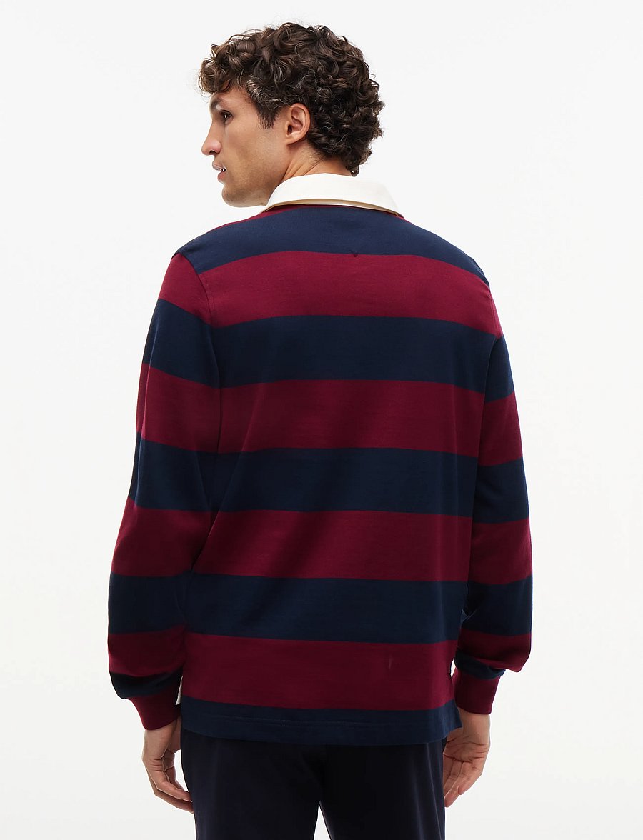 Tommy Hilfiger - ESSENTIAL STRIPE RUGBY - langärmelig - burgundy carbon navy - 2