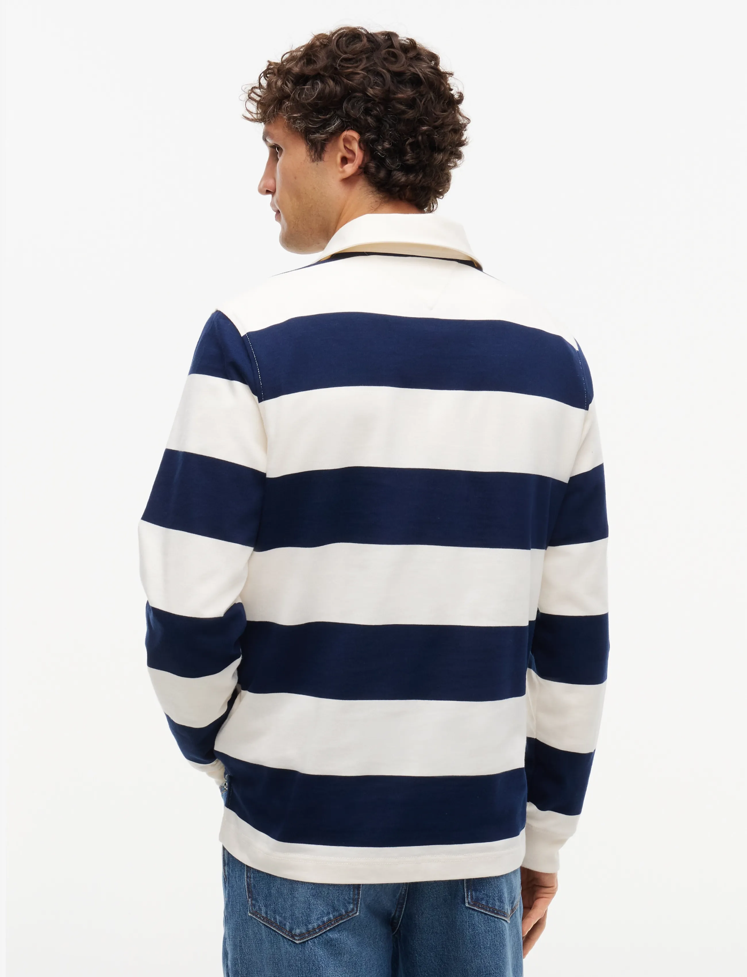Tommy Hilfiger - ESSENTIAL STRIPE RUGBY - ivory petal  carbon navy - 2