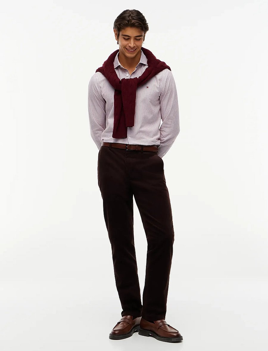 Tommy Hilfiger - CL OXFORD STRIPE - oxford-skjortor - rouge white - 4