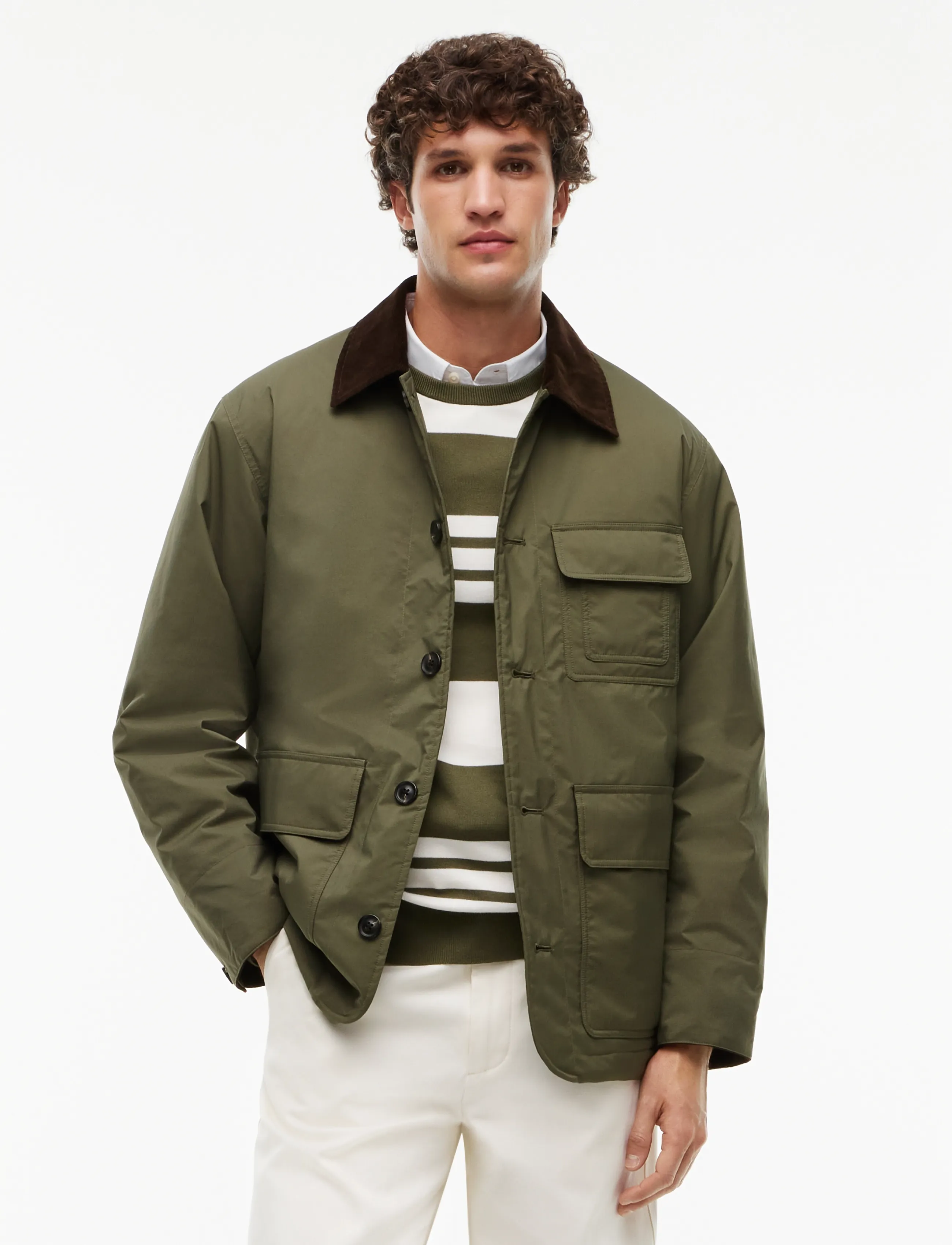 Tommy Hilfiger SURPLUS PADDED BARN JACKET - Tøj - GHOST FERN / khaki/green