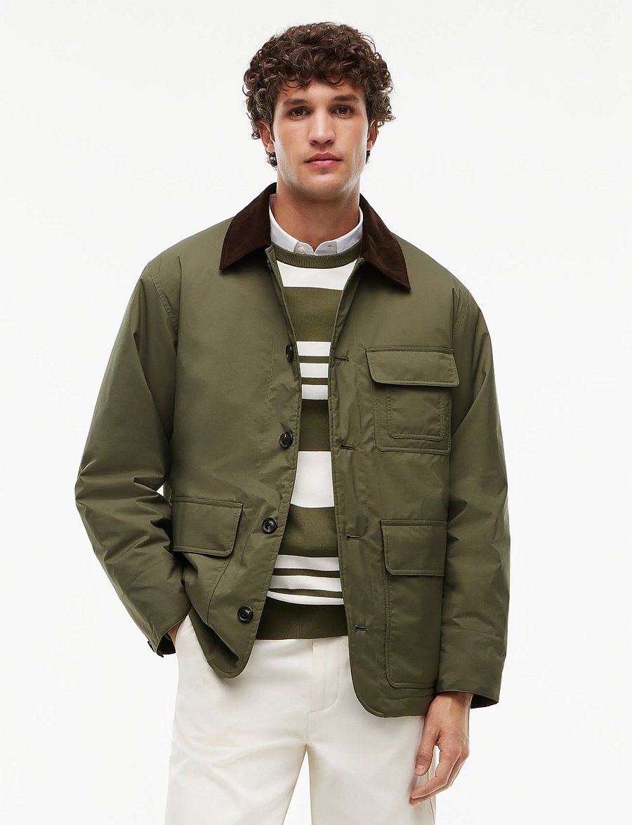 Tommy Hilfiger - SURPLUS PADDED BARN JACKET - forede jakker - ghost fern - 0