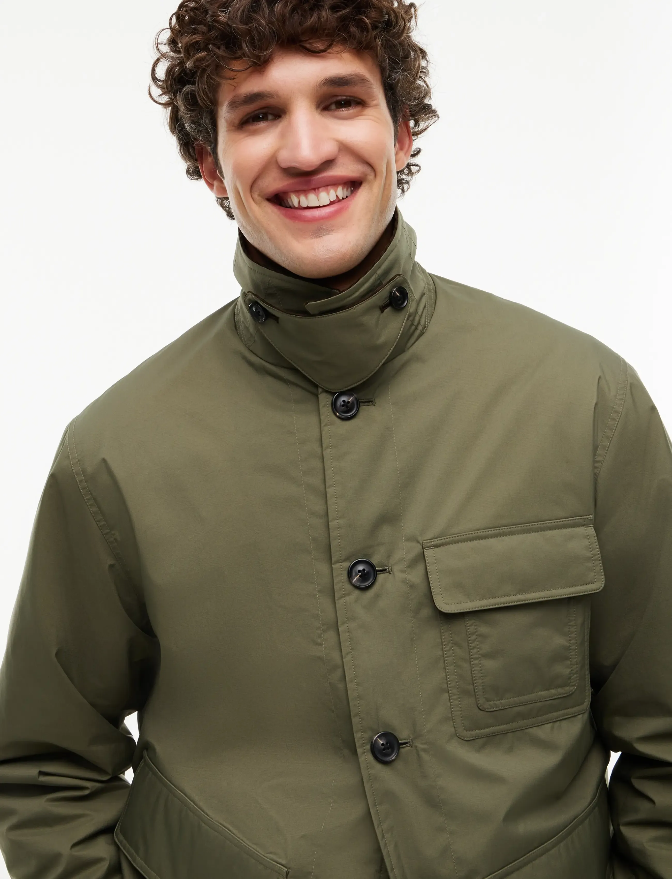 Tommy Hilfiger - SURPLUS PADDED BARN JACKET - forede jakker - ghost fern - 4