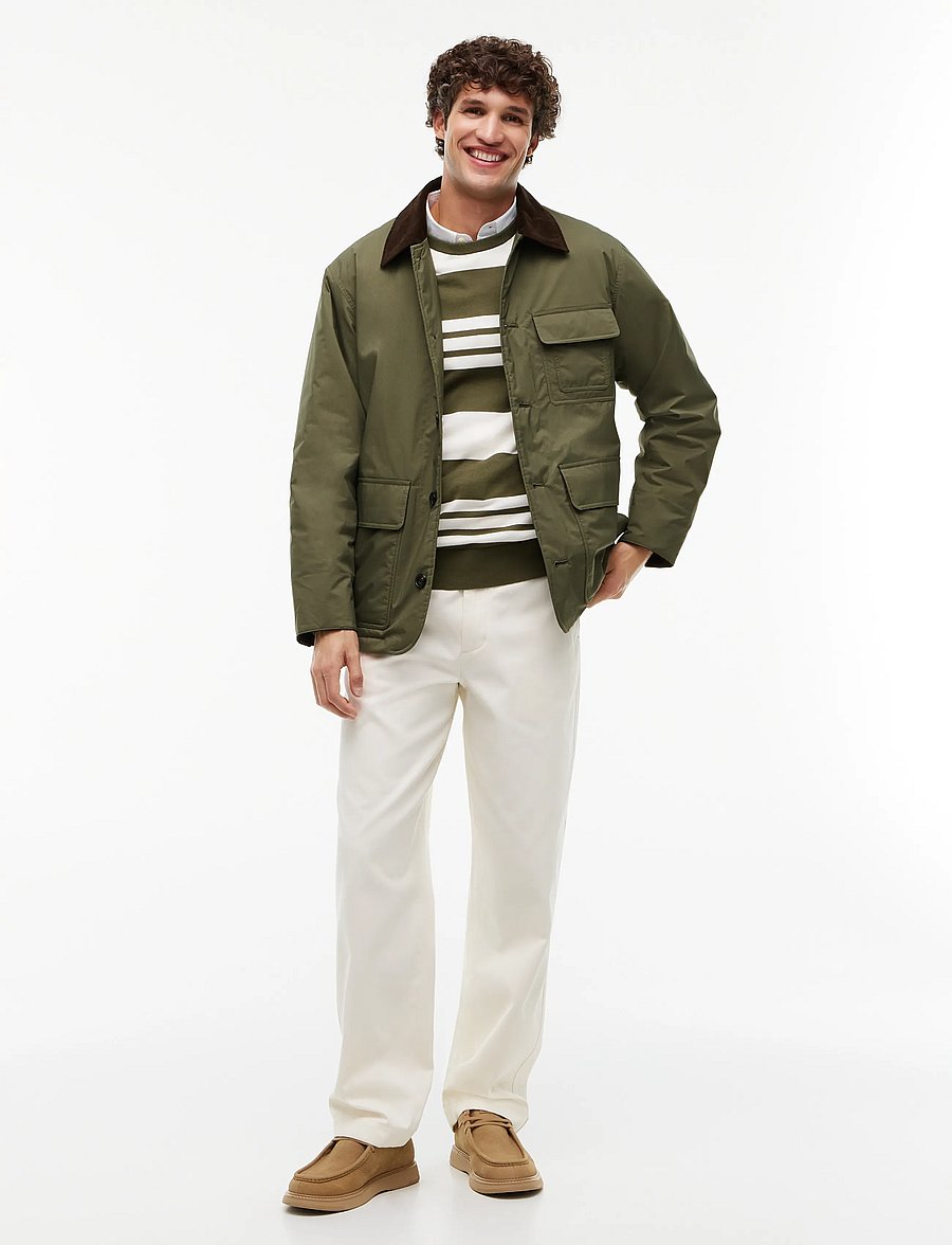 Tommy Hilfiger - SURPLUS PADDED BARN JACKET - forede jakker - ghost fern - 5
