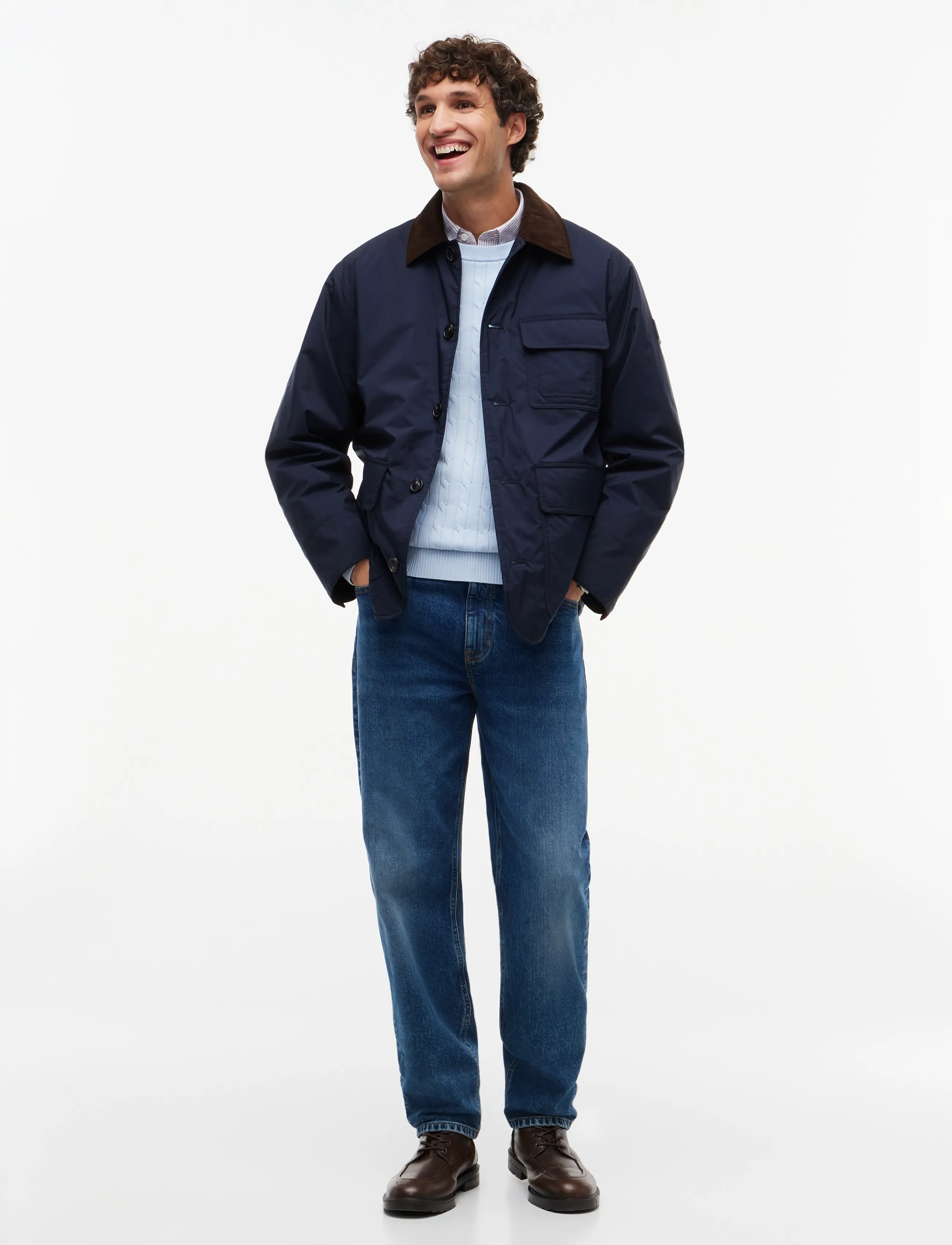 Tommy Hilfiger - SURPLUS PADDED BARN JACKET - padded jackets - navy blue - 4