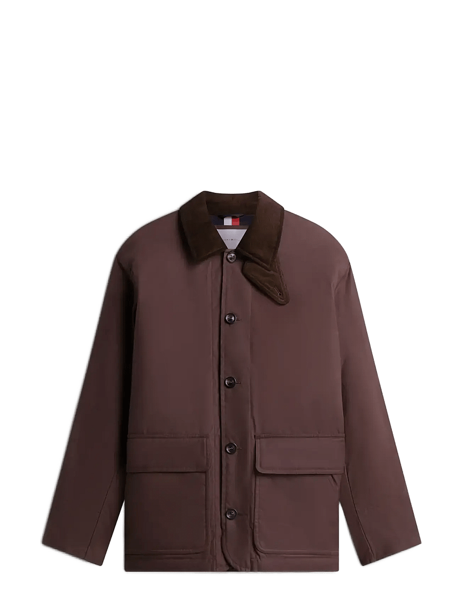 Tommy Hilfiger - WAXED BARN JACKET - gefütterte jacken - earthy brown - 1