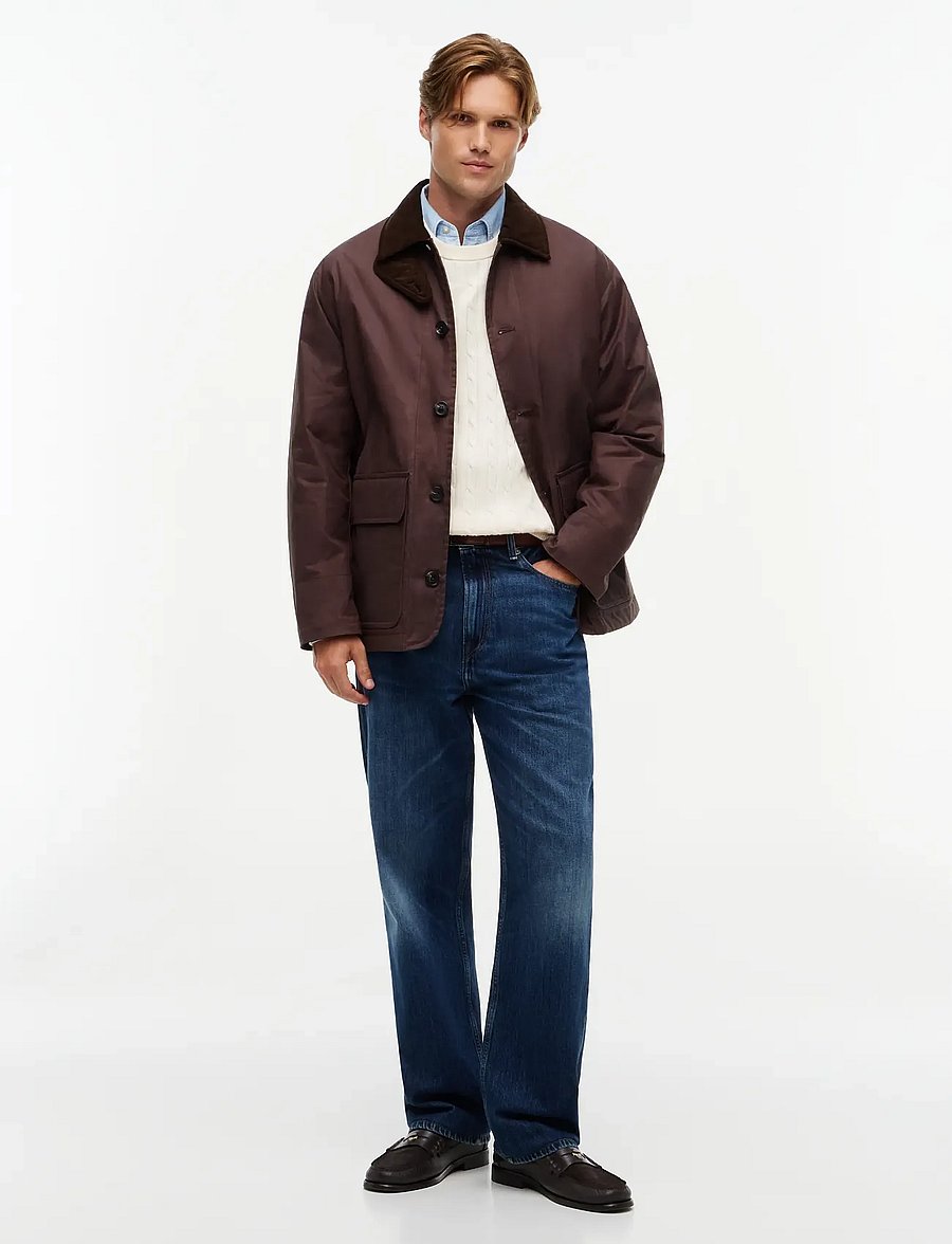 Tommy Hilfiger - WAXED BARN JACKET - gefütterte jacken - earthy brown - 4