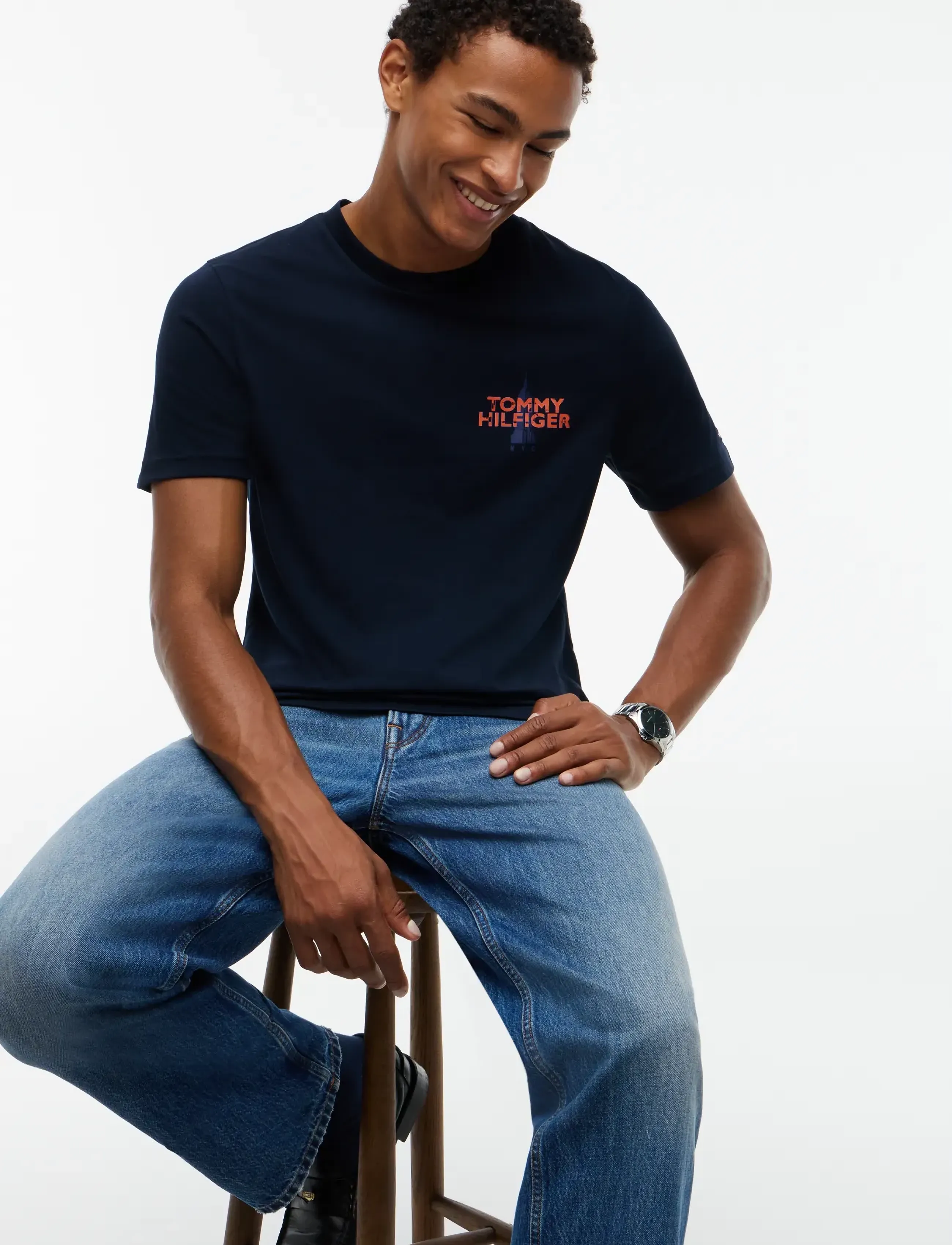 Tommy Hilfiger - EMPIRE LEFT CHEST GRAPHIC TEE - navy blue - 3