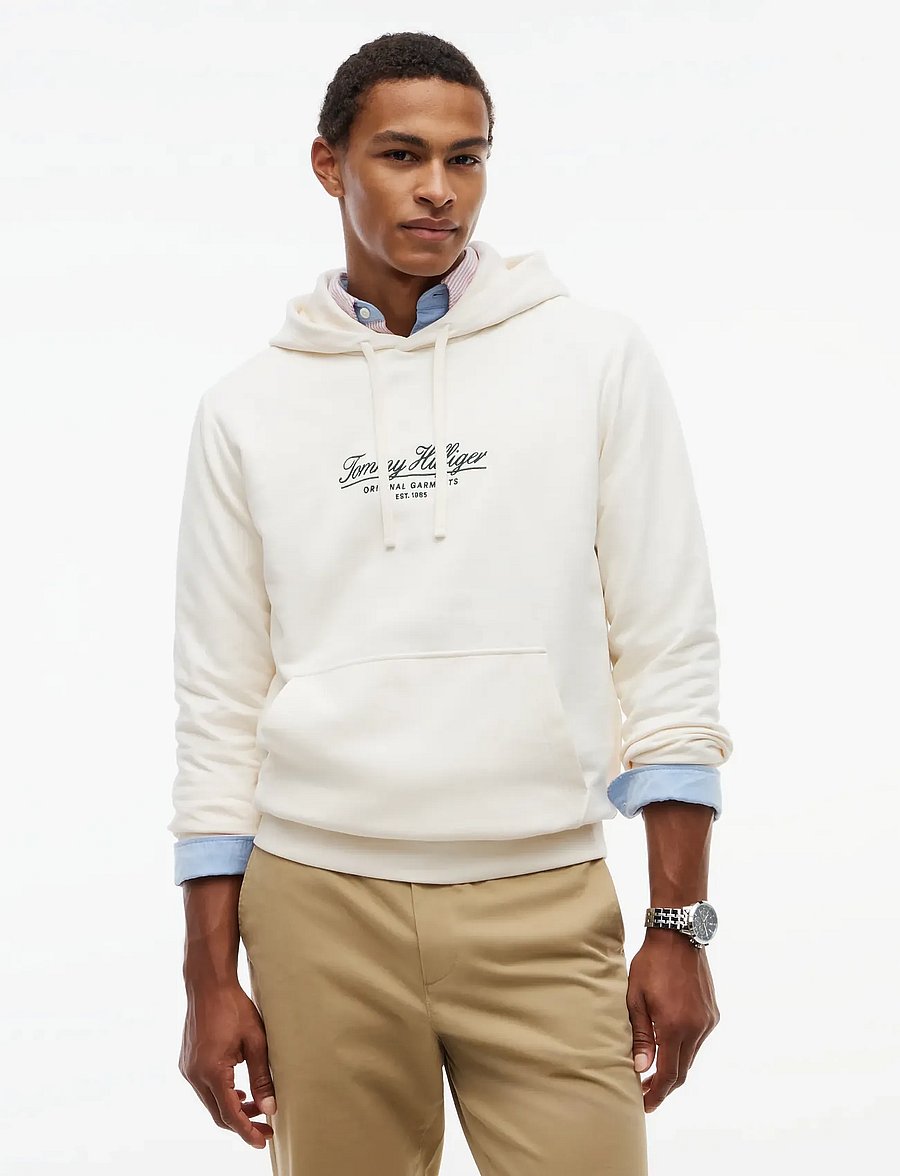 Tommy Hilfiger - BRAND LOVE GRAPHIC MONO HOODIE - kapuzenpullover - ivory petal - 0