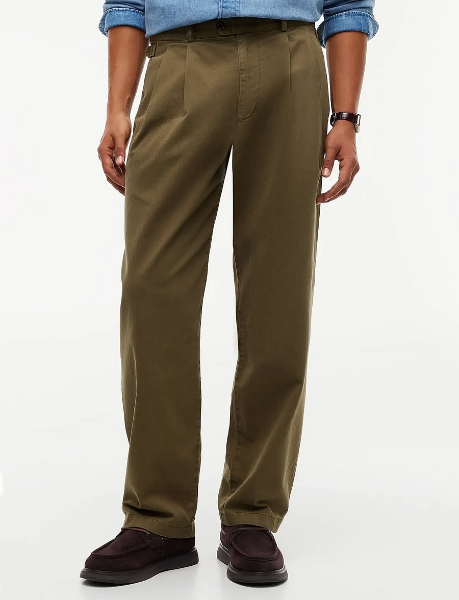 Tommy Hilfiger - RIVER SURPLUS HERRINGBONE GMD - casual bukser - platinum olive - 0