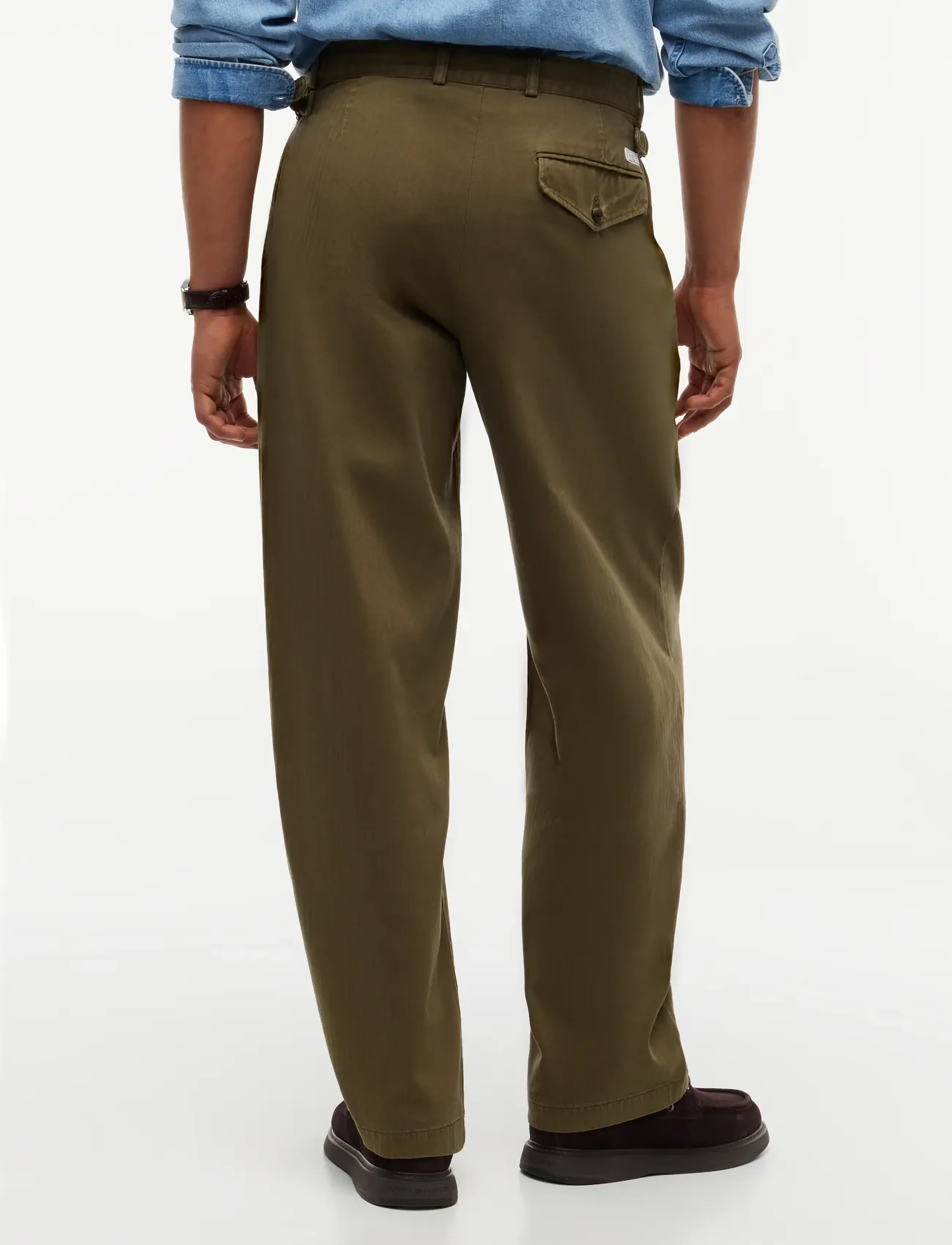 Tommy Hilfiger - RIVER SURPLUS HERRINGBONE GMD - casual bukser - platinum olive - 2