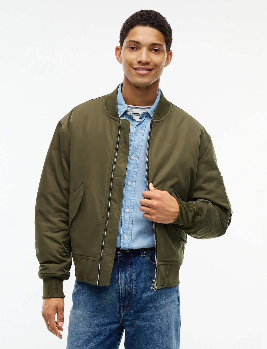 Tommy Hilfiger - PADDED BOMBER JACKET - gefütterte jacken - huntsman green - 0