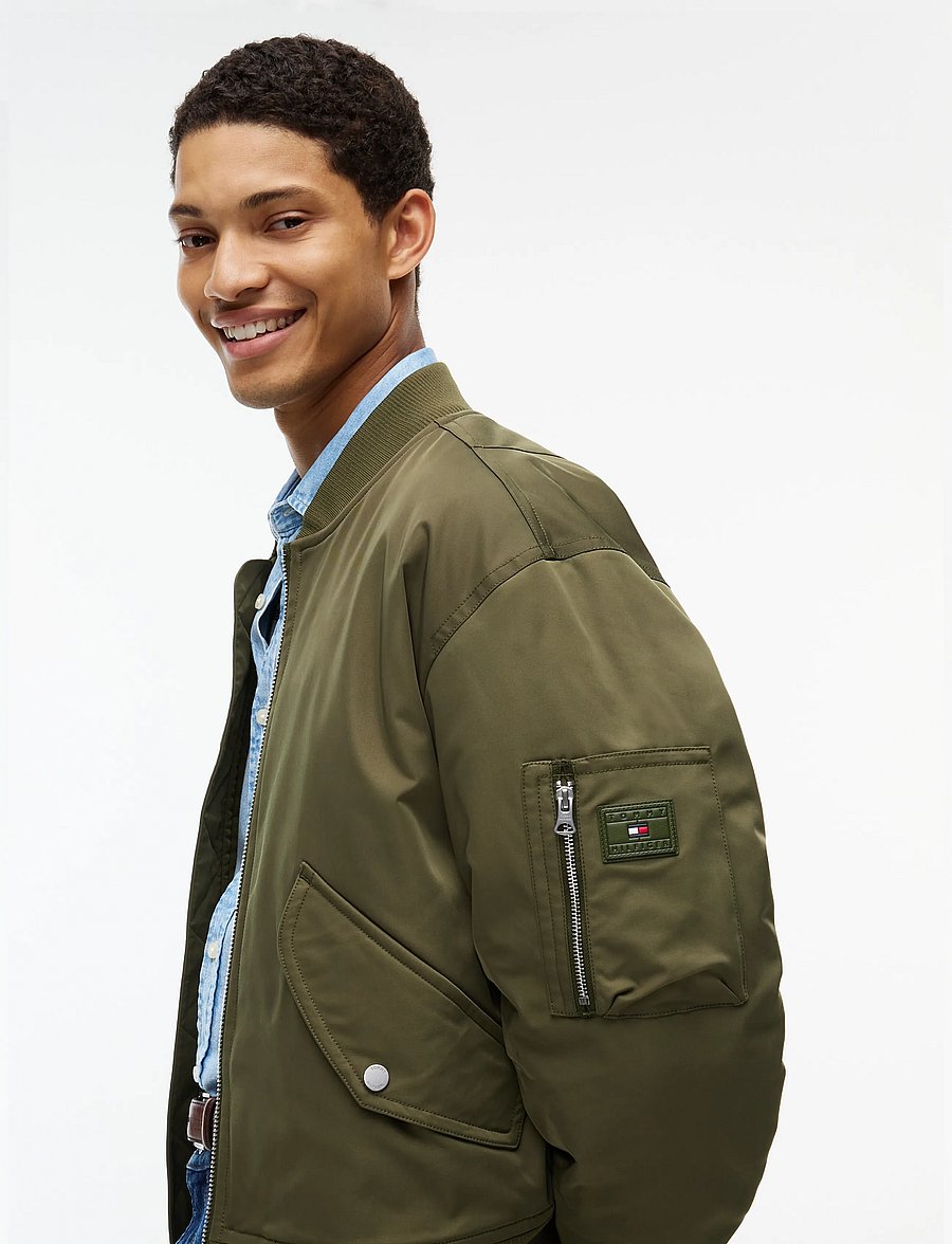 Tommy Hilfiger - PADDED BOMBER JACKET - gefütterte jacken - huntsman green - 5