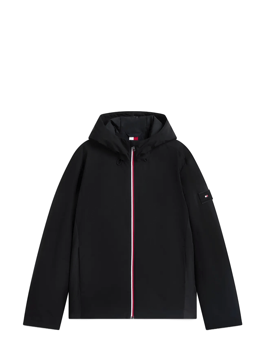 Tommy Hilfiger - LIGHTWEIGHT PADDED HOOD JACKET - vinterjakker - black - 1