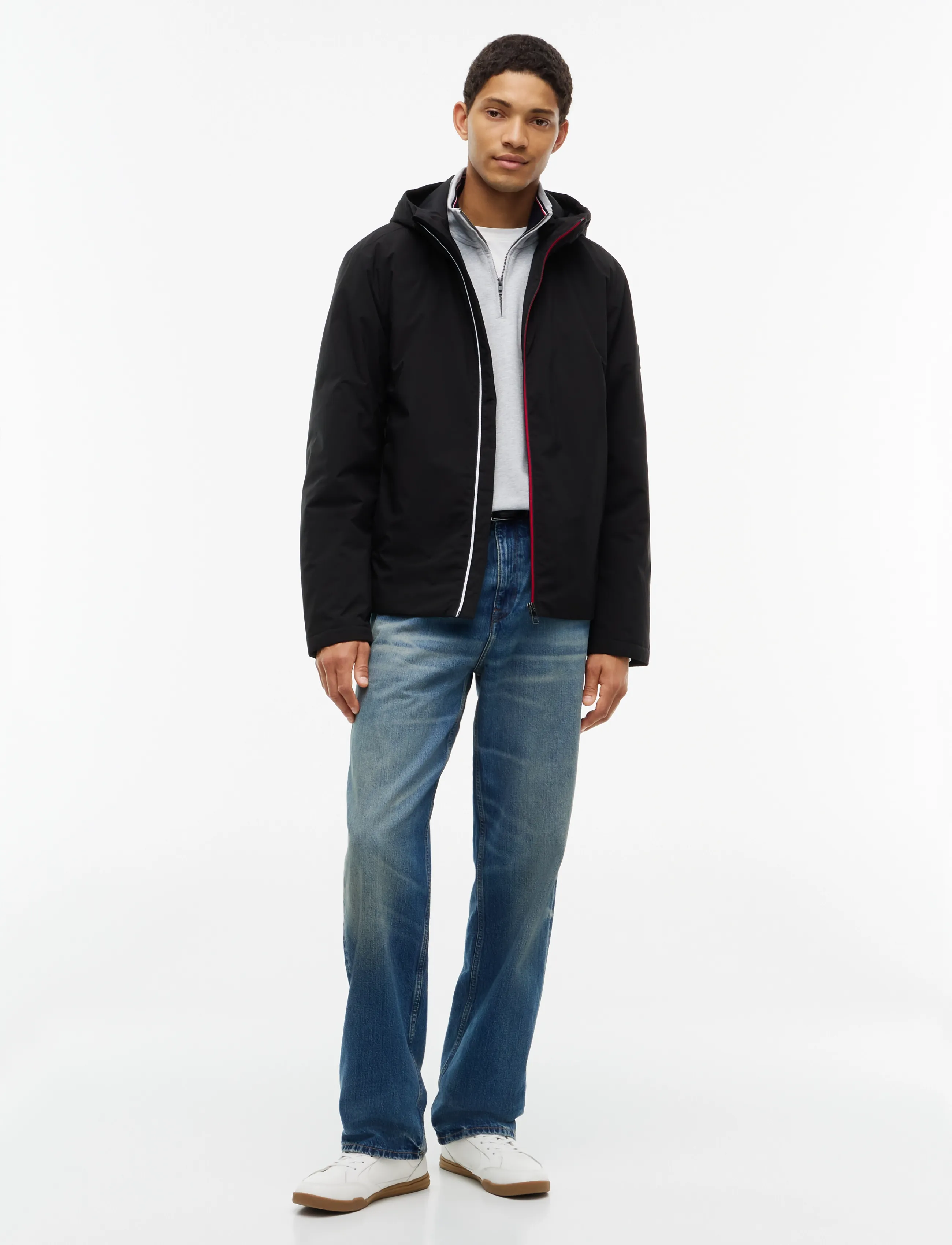 Tommy Hilfiger - LIGHTWEIGHT PADDED HOOD JACKET - vinterjakker - black - 4