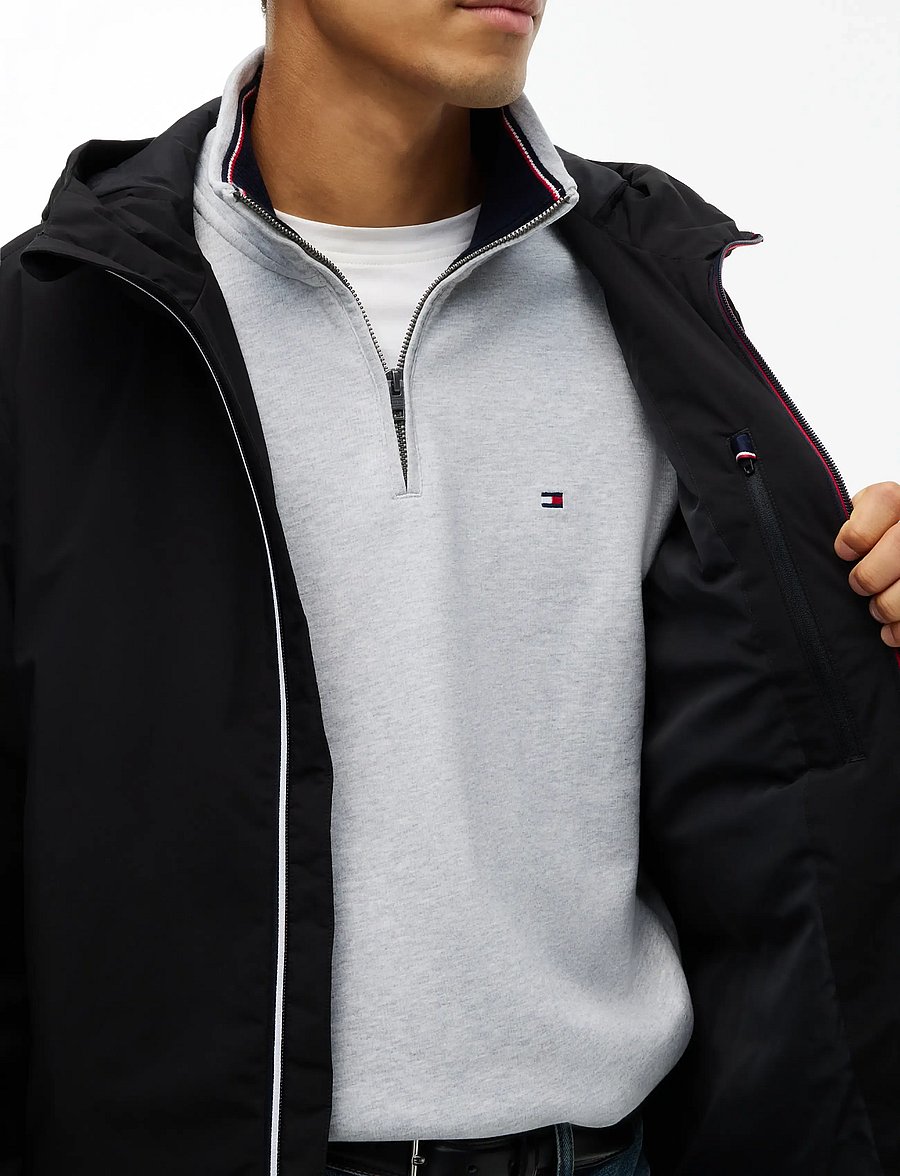 Tommy Hilfiger - LIGHTWEIGHT PADDED HOOD JACKET - vinterjakker - black - 5