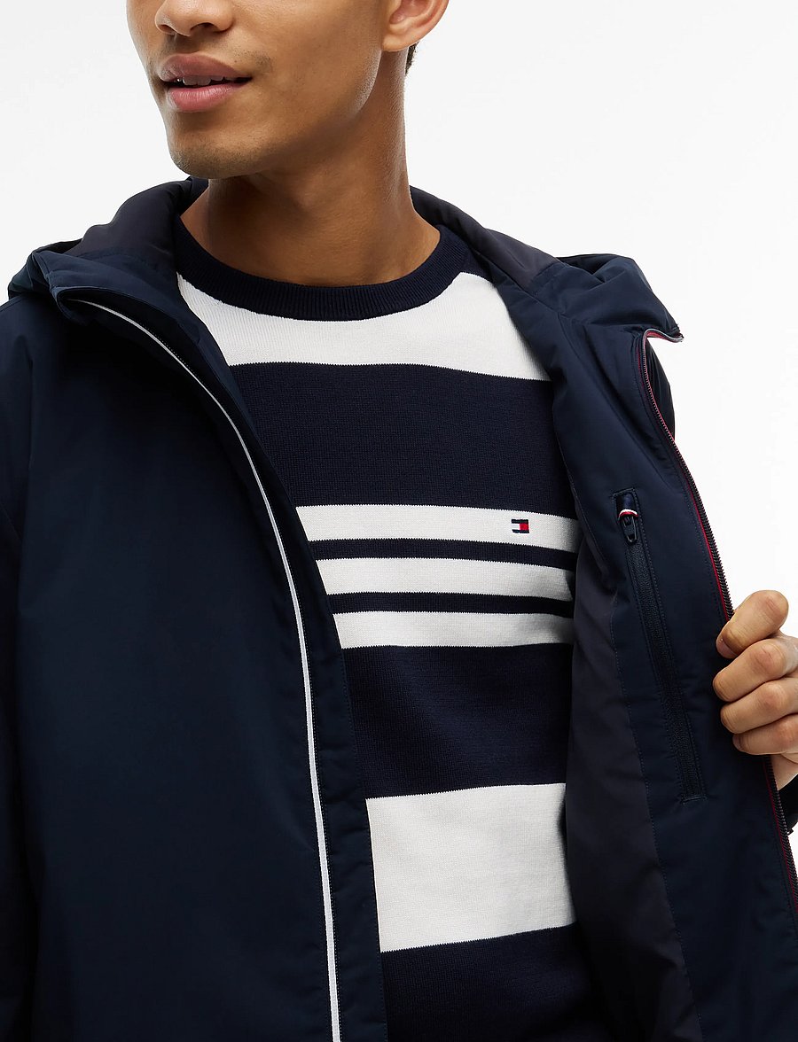 Tommy Hilfiger - LIGHTWEIGHT PADDED HOOD JACKET - vinterjackor - navy blue - 5