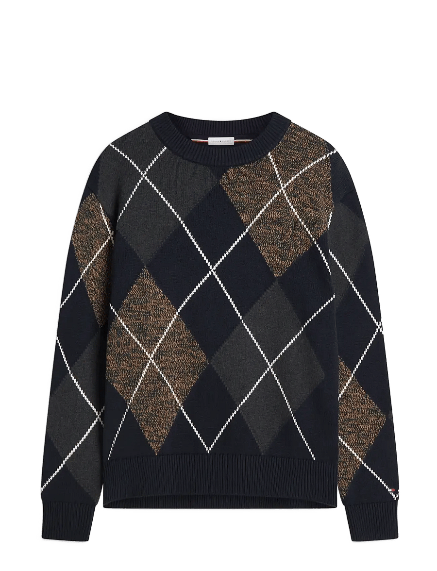 Tommy Hilfiger - ARGYLE CREW NECK SWEATER - navy blue multi - 1