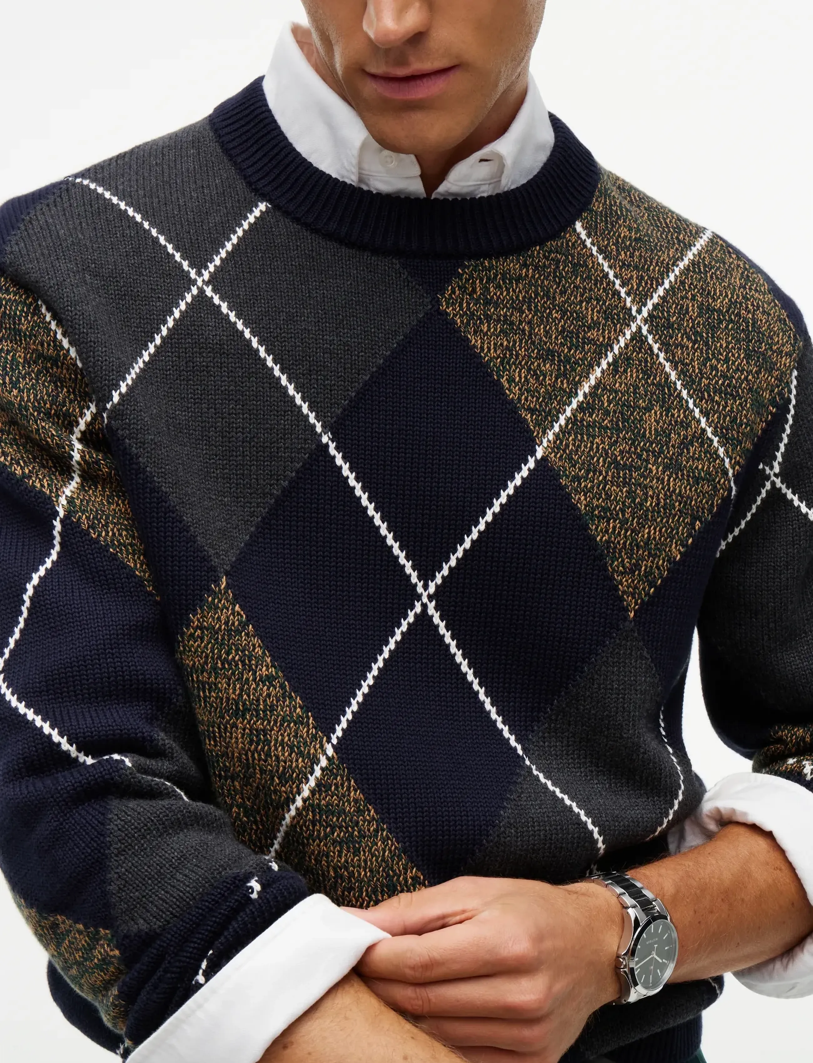 Tommy Hilfiger - ARGYLE CREW NECK SWEATER - navy blue multi - 3