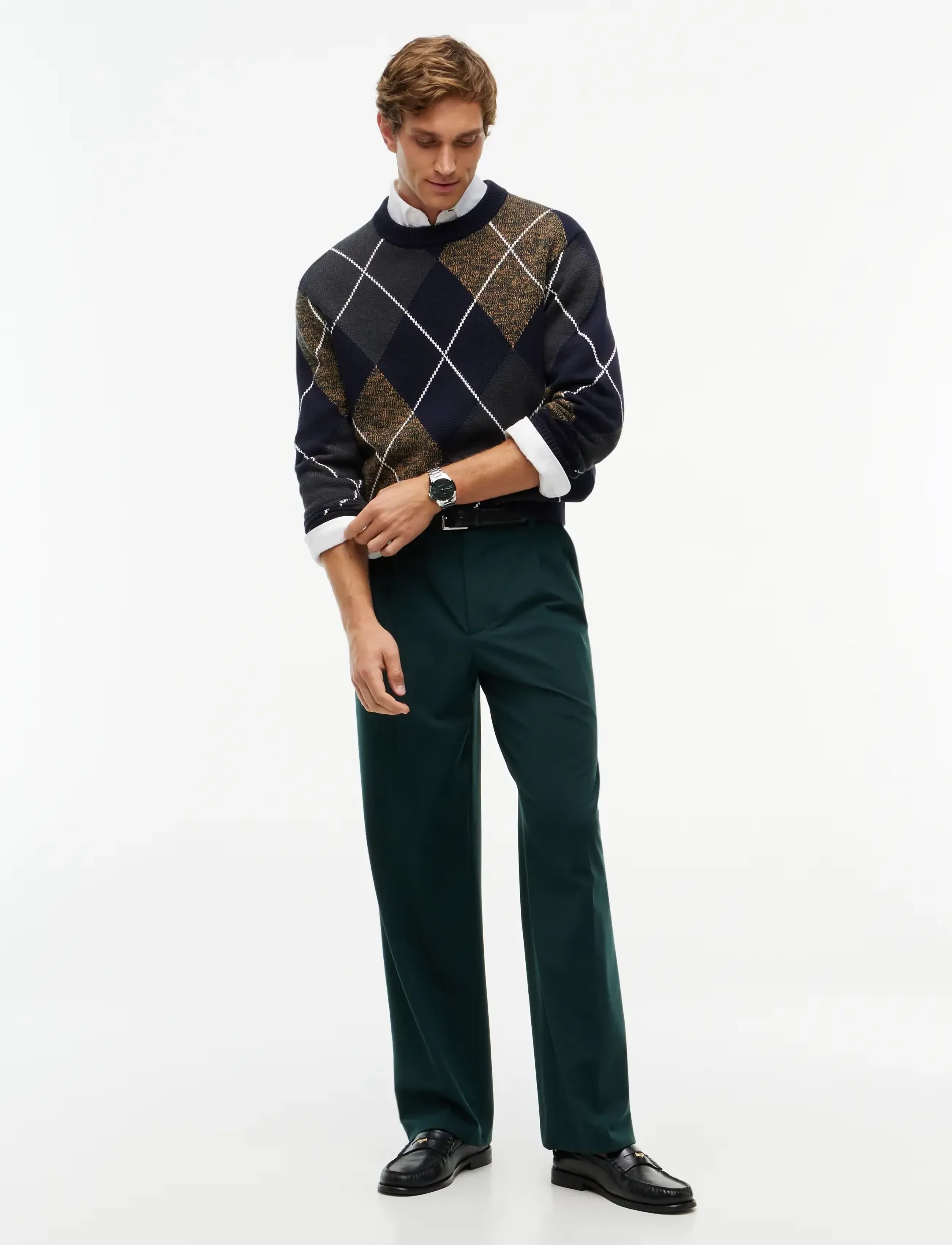 Tommy Hilfiger - ARGYLE CREW NECK SWEATER - navy blue multi - 4