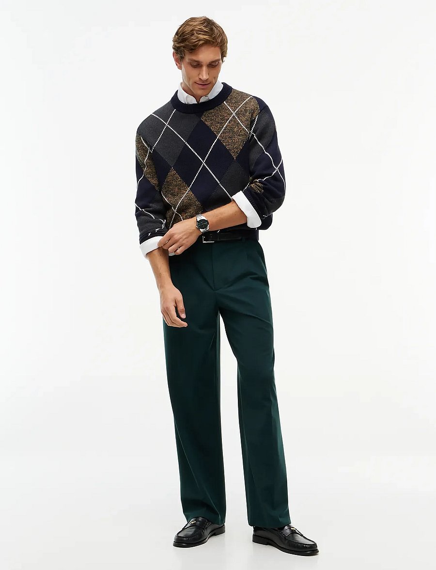 Tommy Hilfiger - ARGYLE CREW NECK SWEATER - navy blue multi - 4
