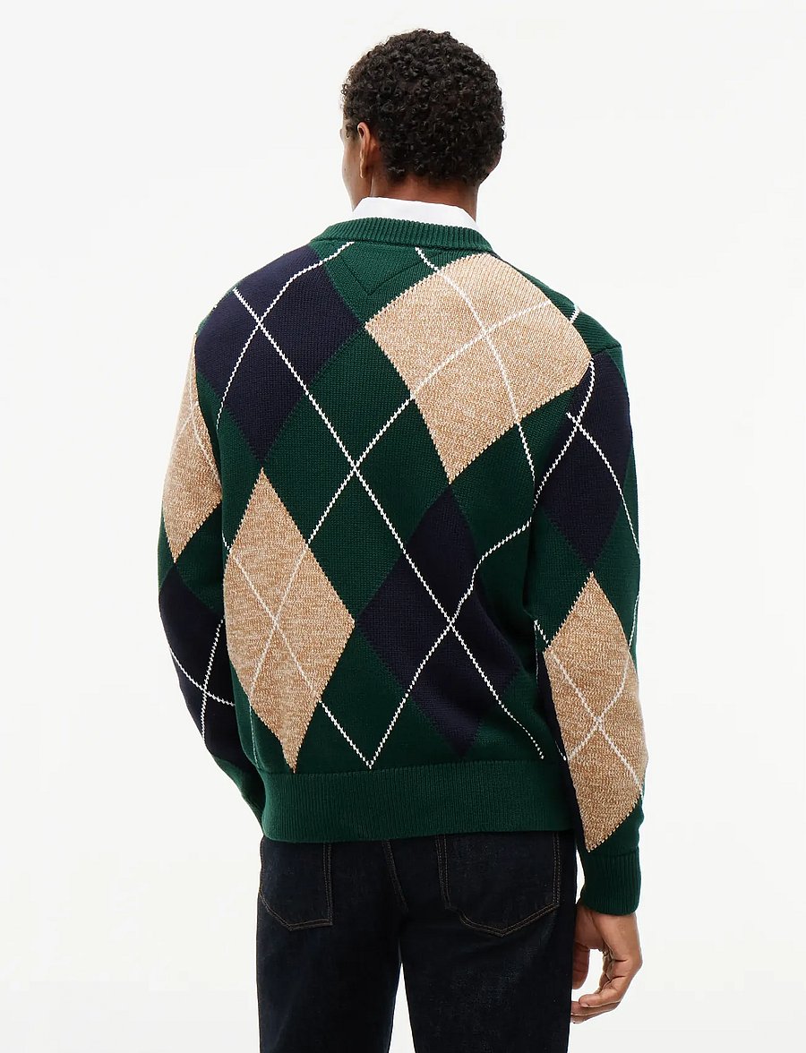 Tommy Hilfiger - ARGYLE CREW NECK SWEATER - rund hals - nocturnal green multi - 2
