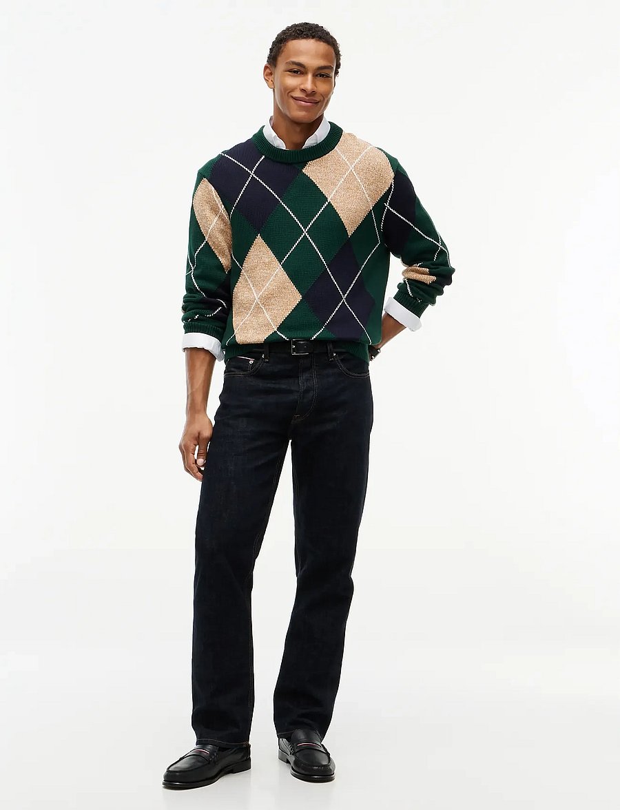 Tommy Hilfiger - ARGYLE CREW NECK SWEATER - rund hals - nocturnal green multi - 4