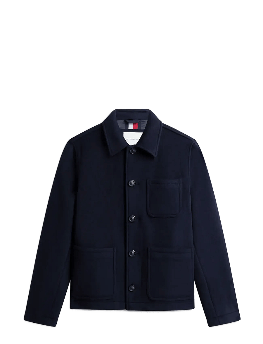Tommy Hilfiger - WOOL CHORE JACKET - wolljacken - navy blue - 1