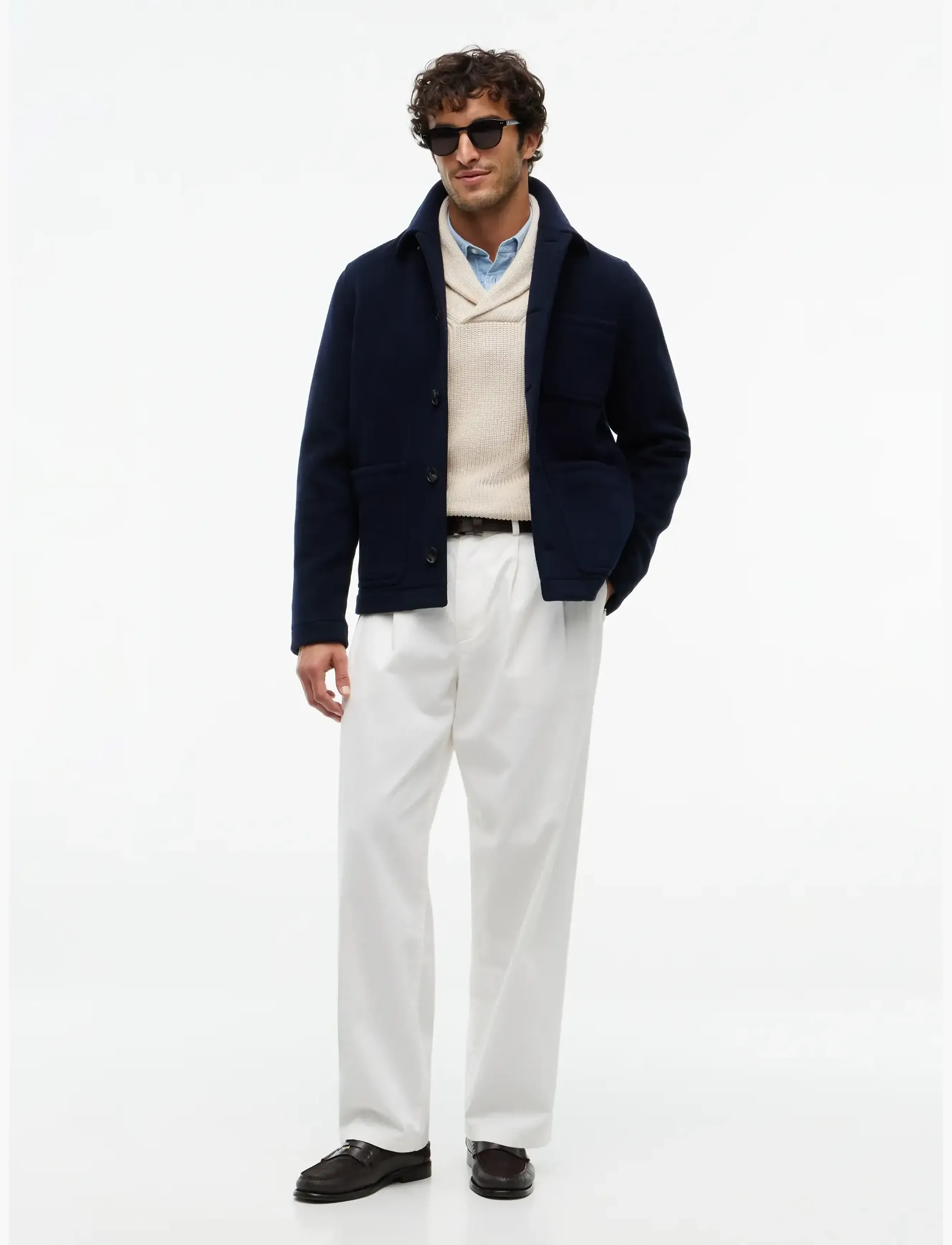Tommy Hilfiger - WOOL CHORE JACKET - wolljacken - navy blue - 4