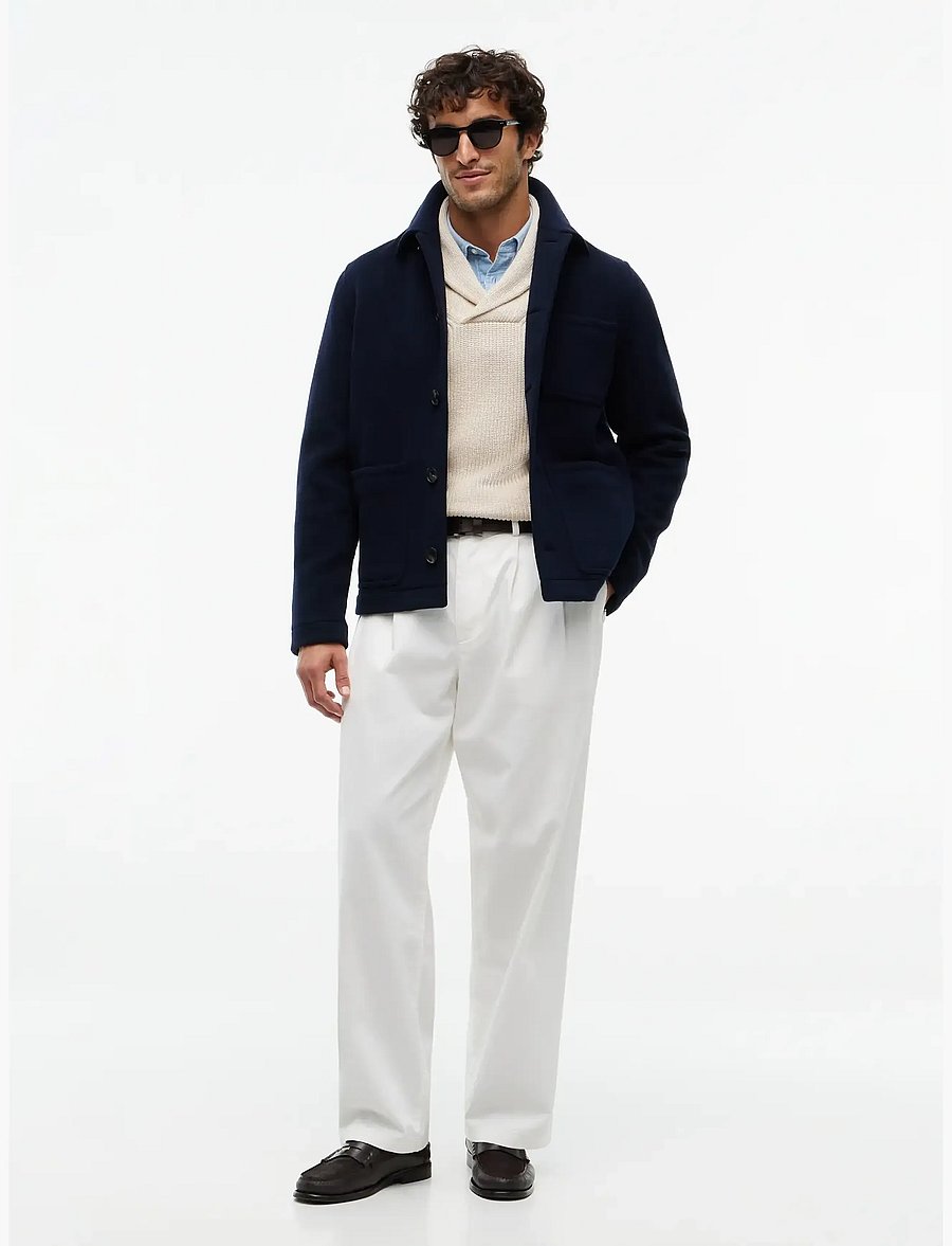 Tommy Hilfiger - WOOL CHORE JACKET - wolljacken - navy blue - 4