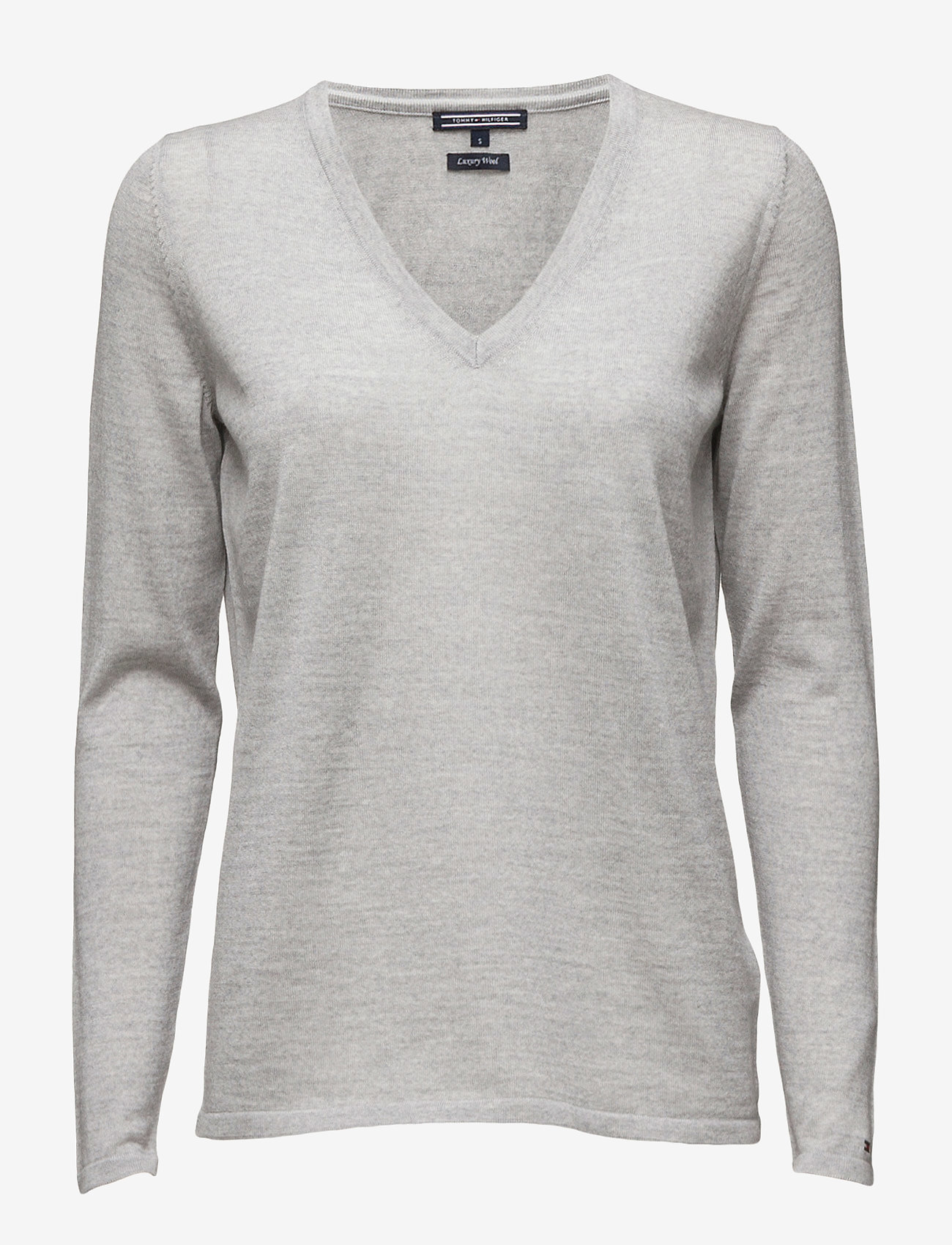 Tommy Hilfiger - NEW GUVERA V-NK SWTR - light grey htr - 0
